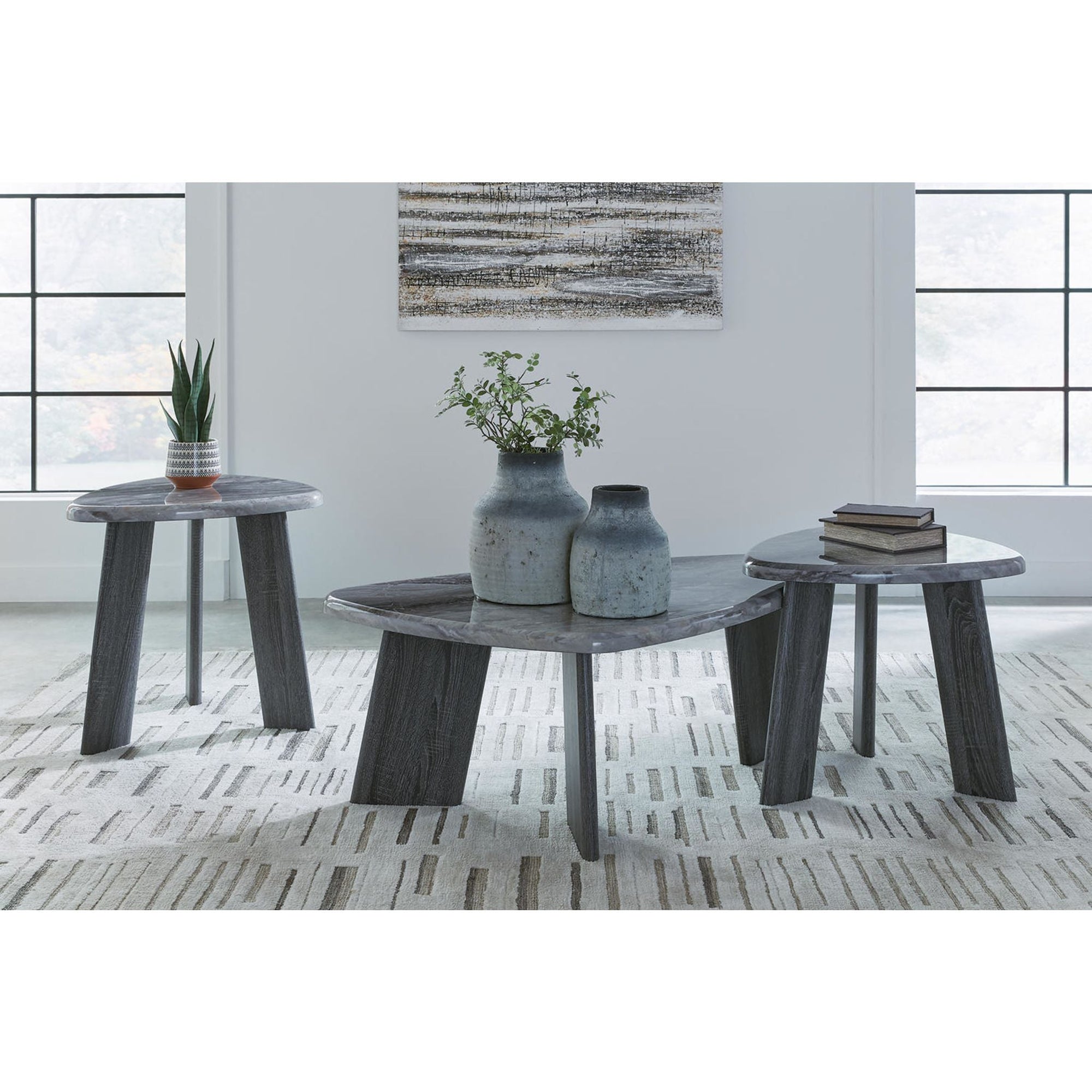 Tables Bluebond (lot de 3) - Gris