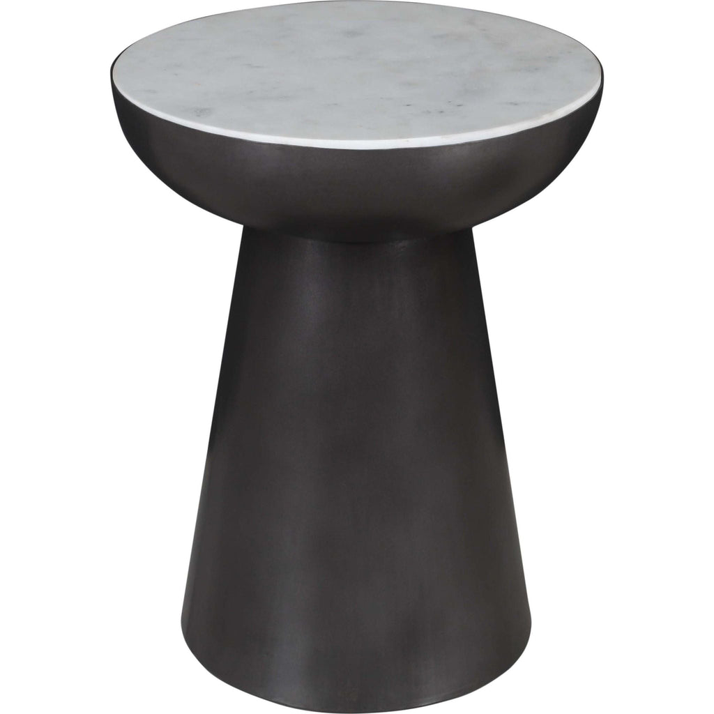 Table d'appoint Circularity - Blanc et bronze