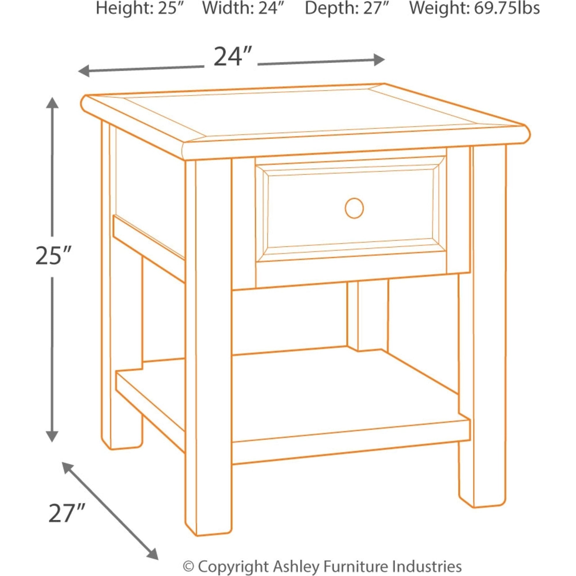 Table d'appoint Bolanburg - Bicolore