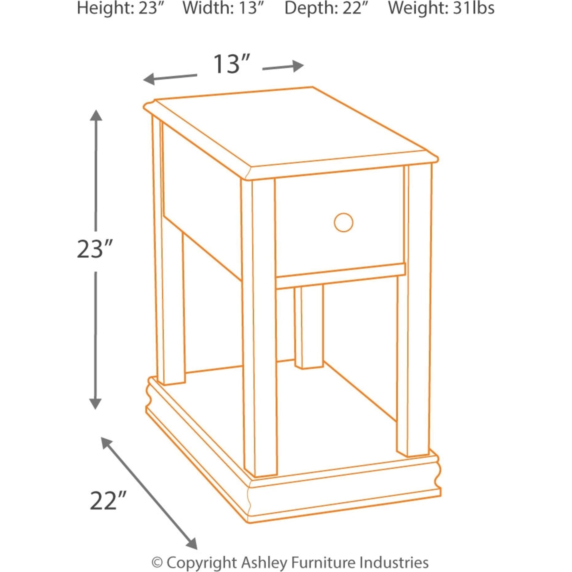 Table d'appoint Breegin - Marron
