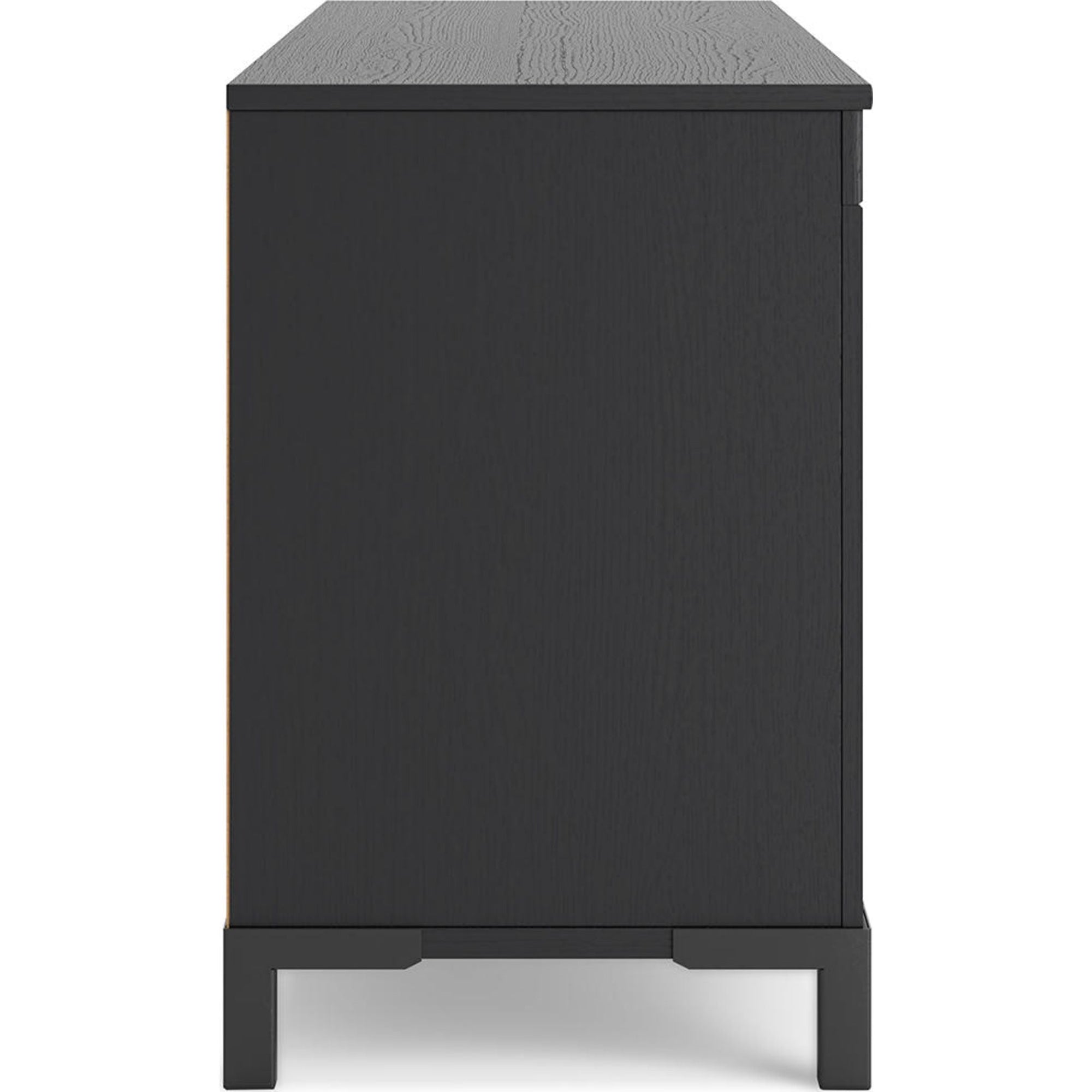 Meuble TV Cayberry avec cheminée - Noir