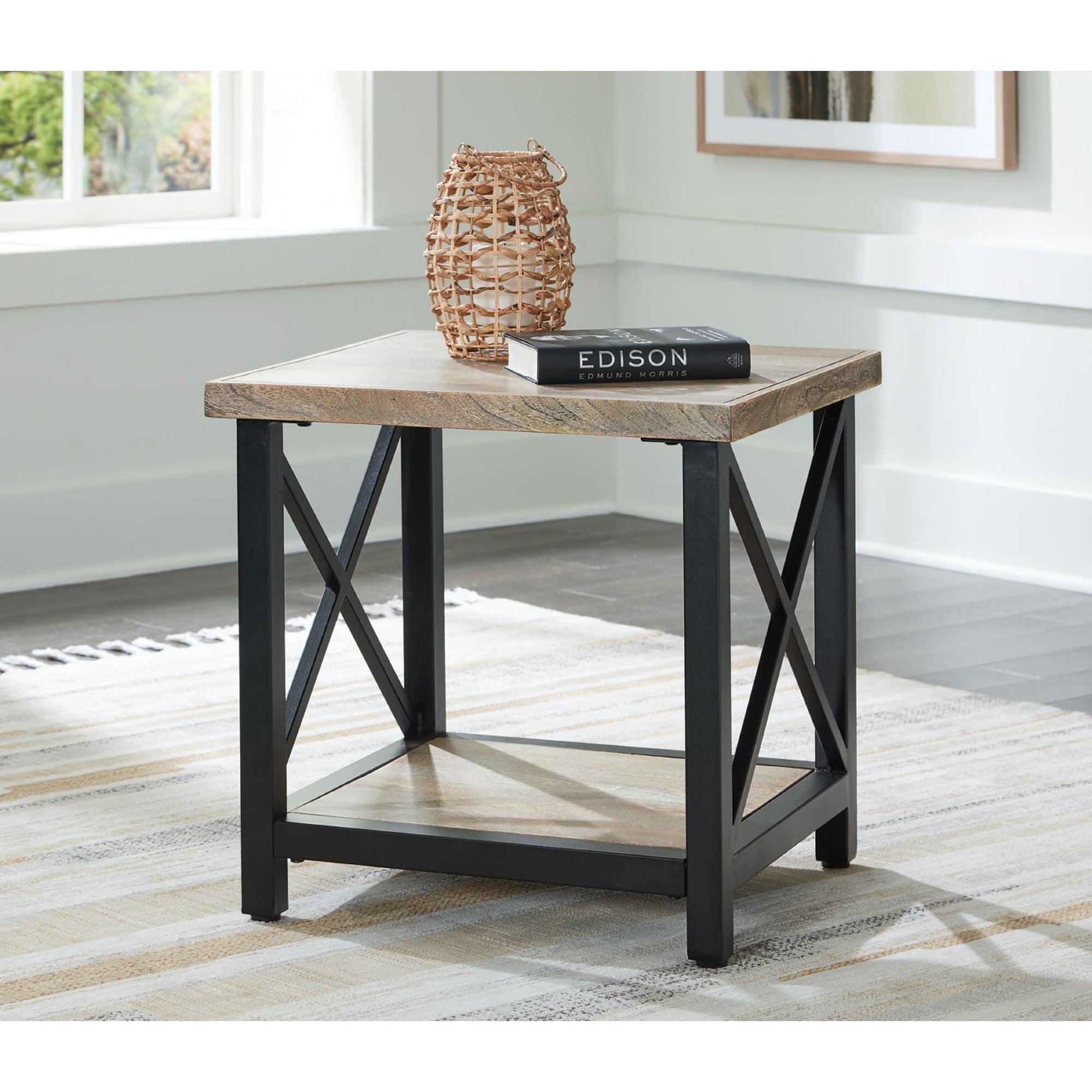 Table d'appoint Bristenfort - Marron/Noir