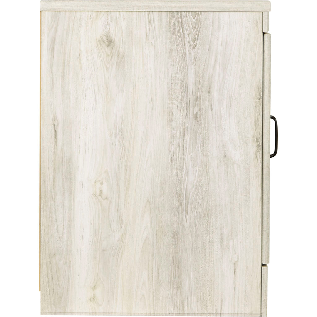 Meuble de divertissement Bellaby avec cheminée - Blanchiment