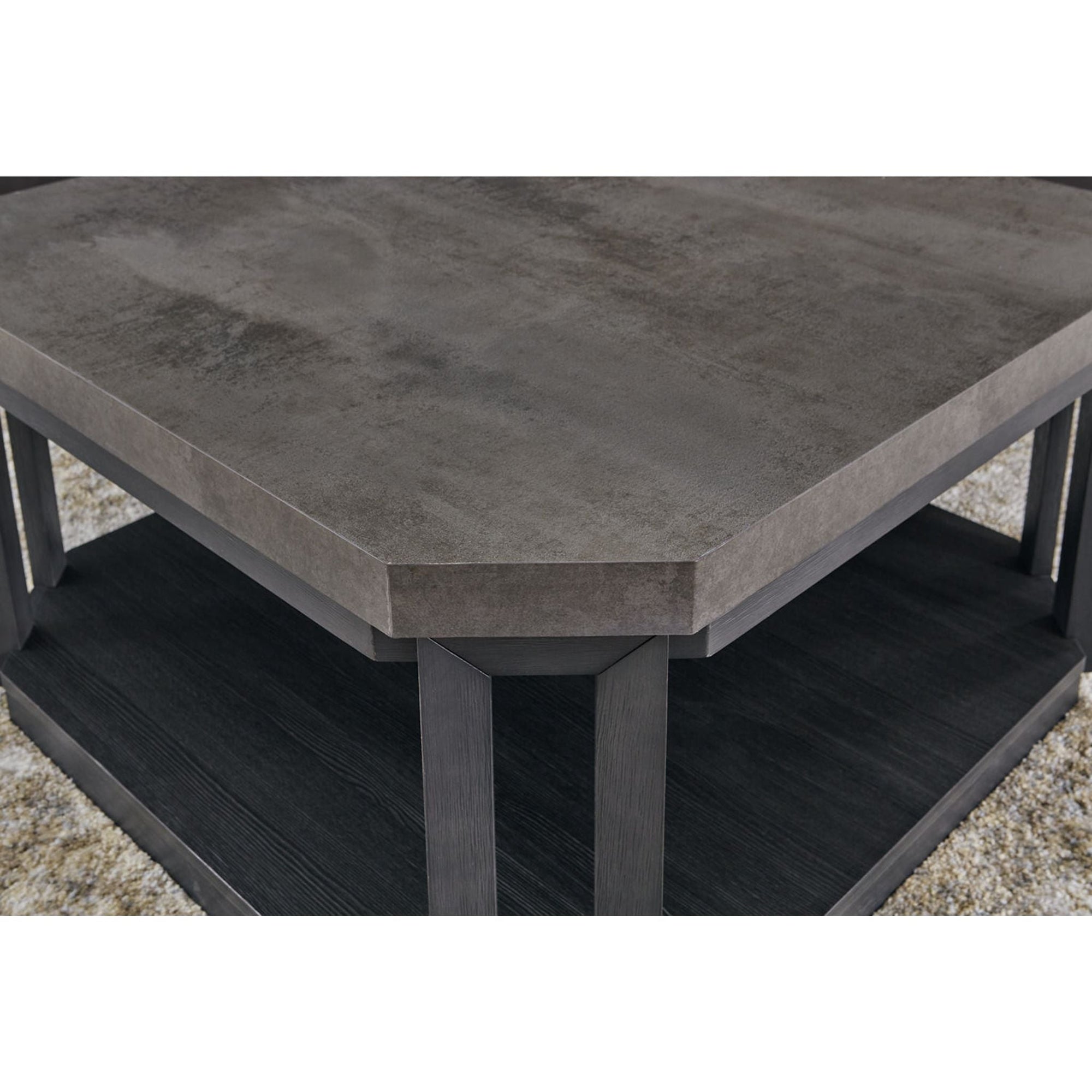 Lot de 3 tables Bonilane - Noir/Gris