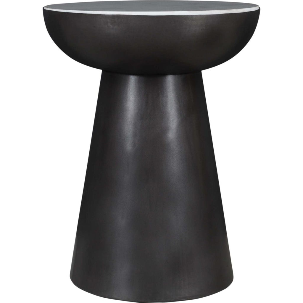 Table d'appoint Circularity - Blanc et bronze