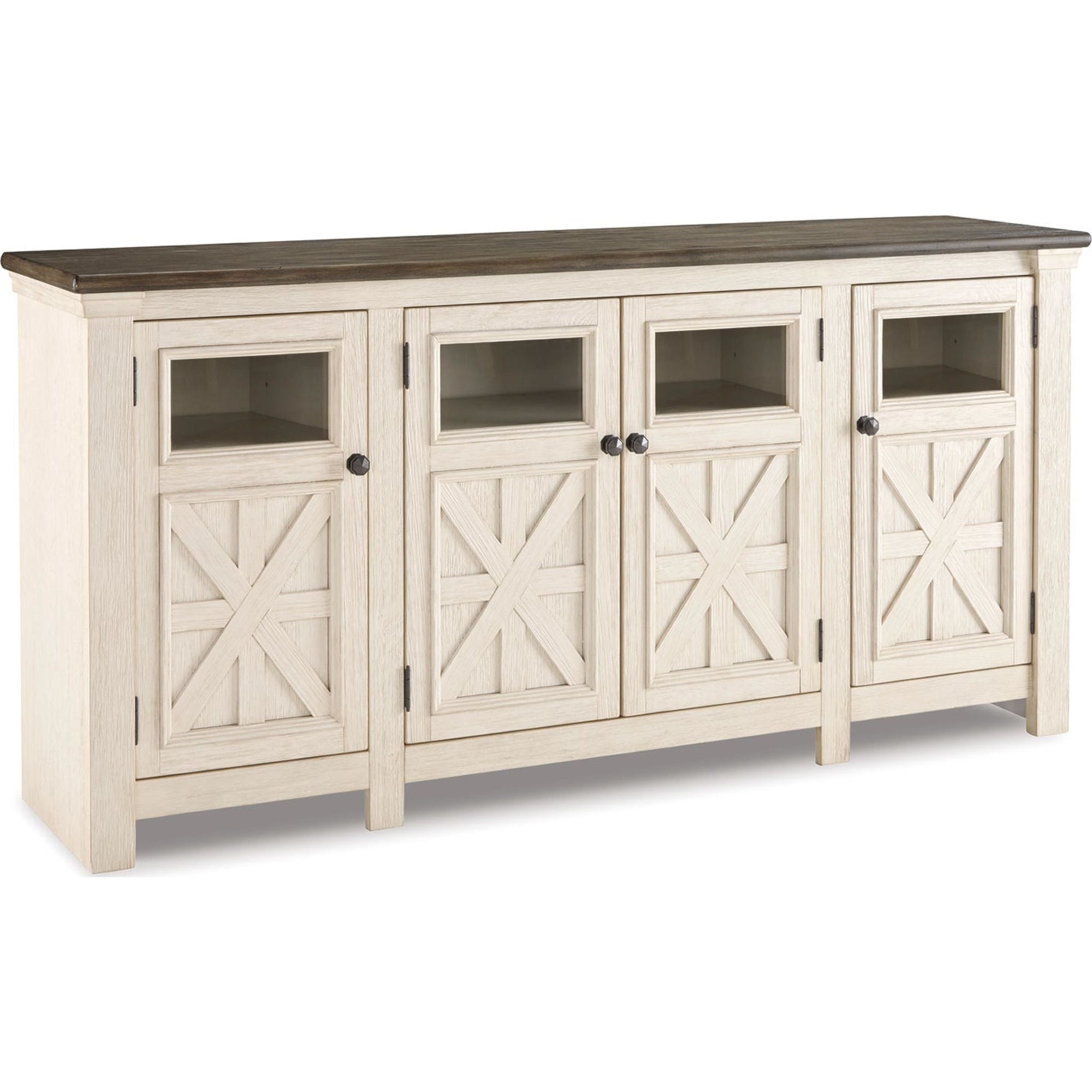 Meuble TV Bolanburg - Blanc/Gris patiné