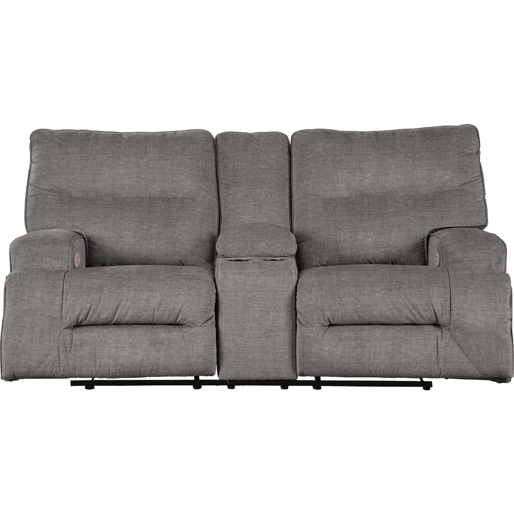 Causeuse inclinable électrique Coombs avec console - Anthracite