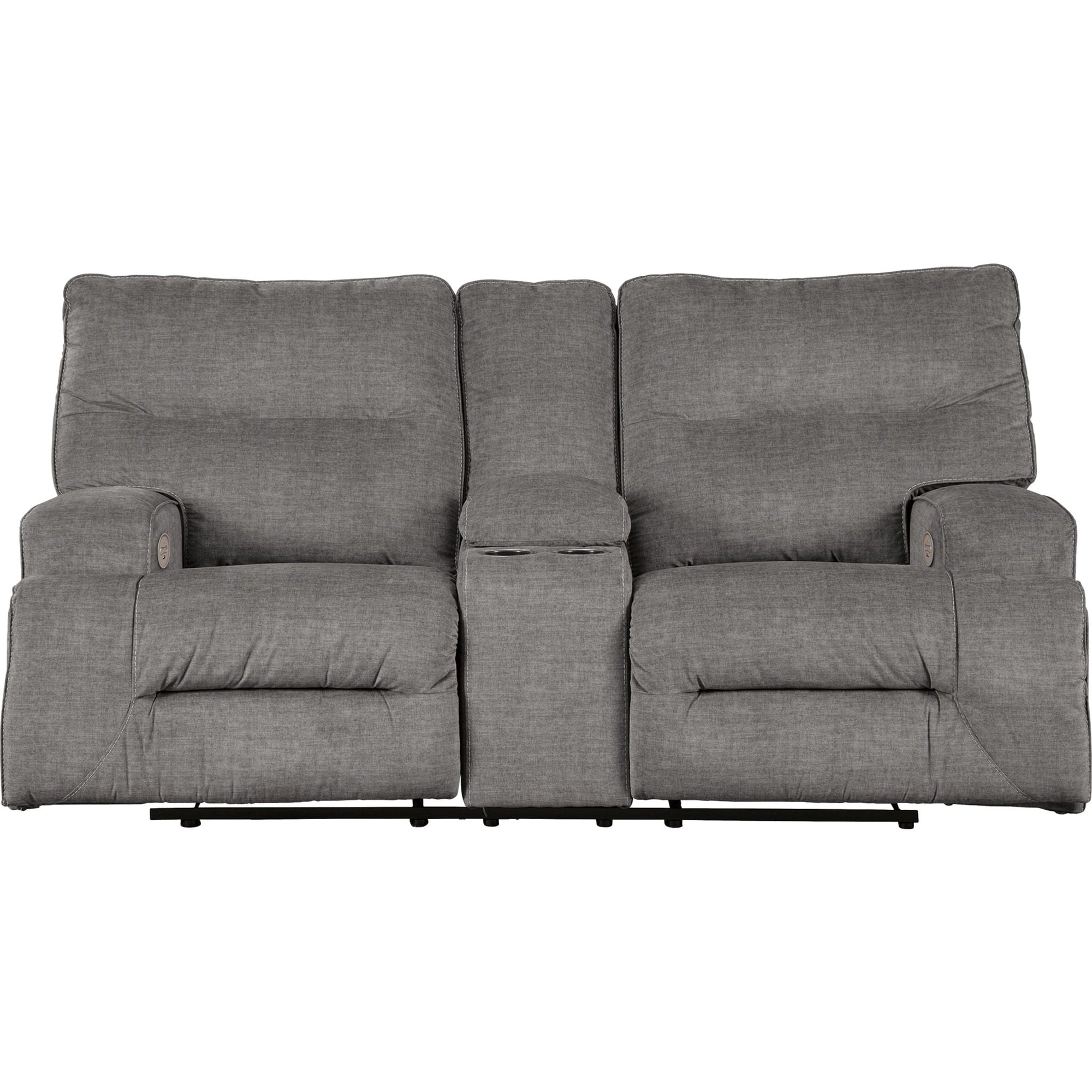 Causeuse inclinable électrique Coombs avec console - Anthracite