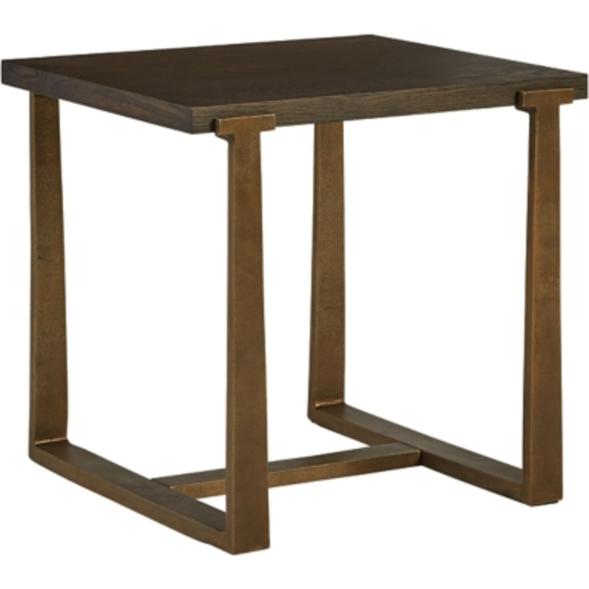 Table d'appoint Balintmore - Finition marron/doré