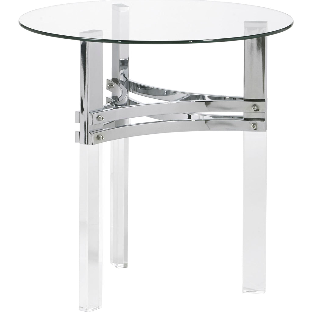 Table d'appoint Braddoni - Finition chromée