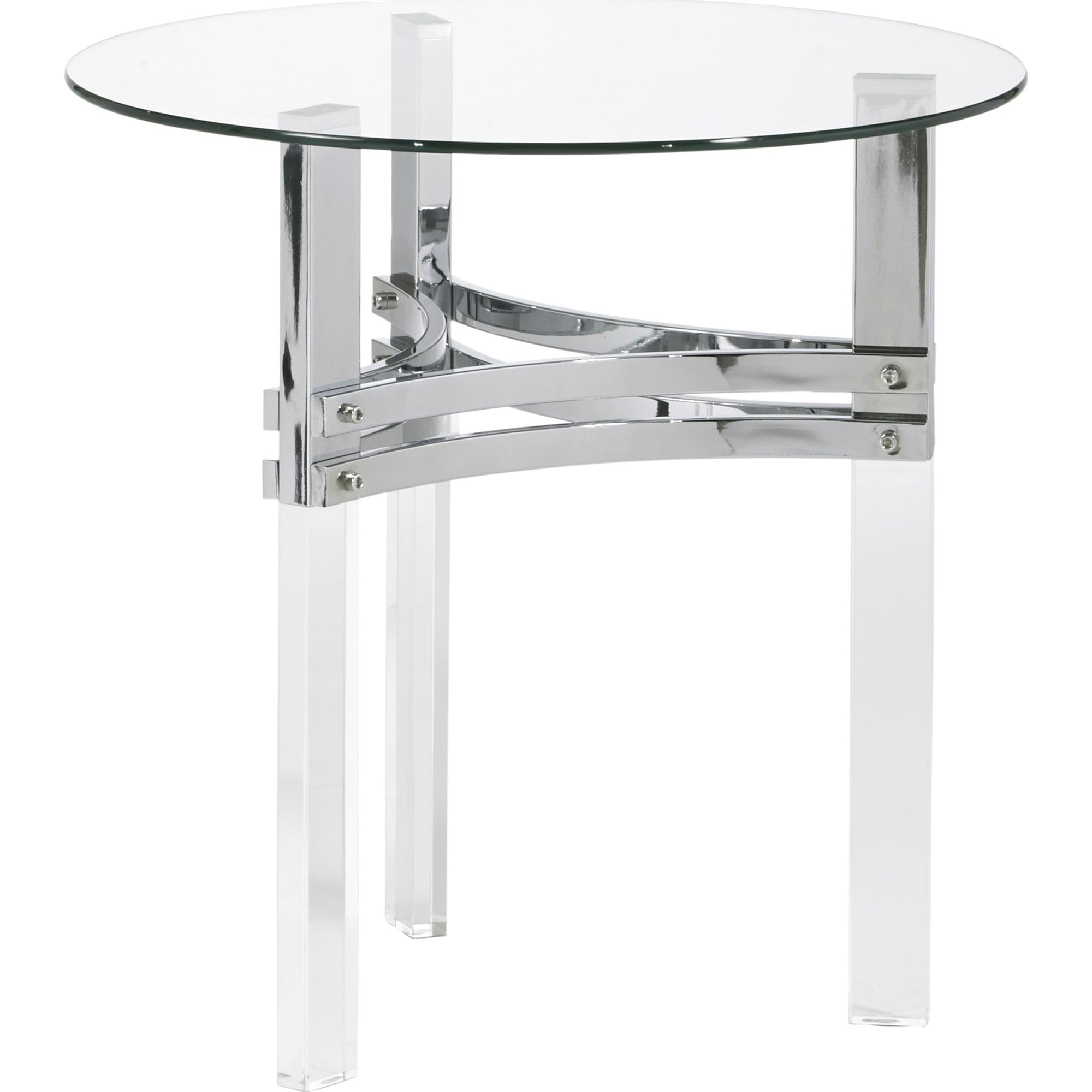 Table d'appoint Braddoni - Finition chromée