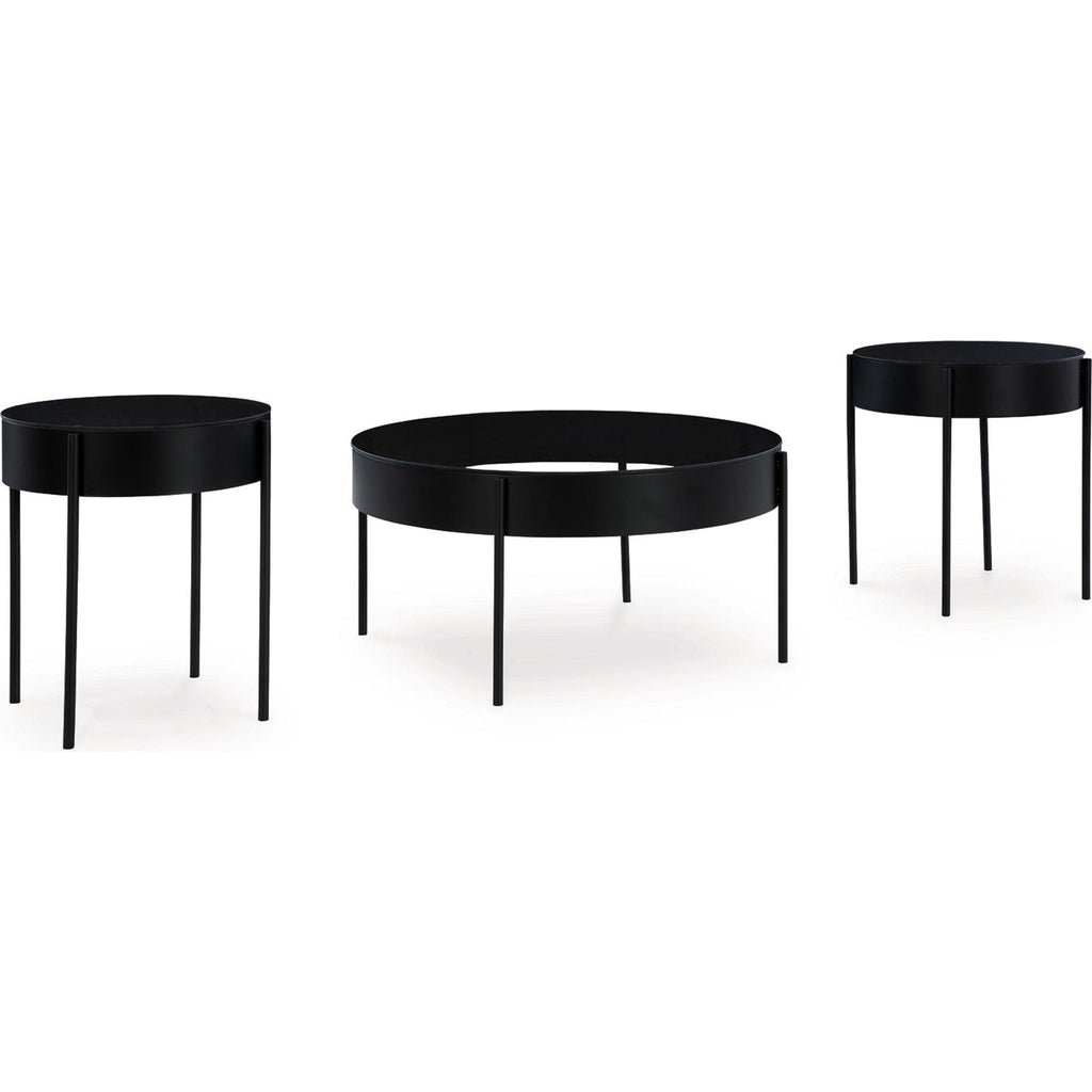 Lot de 3 tables Ardoline - Noir