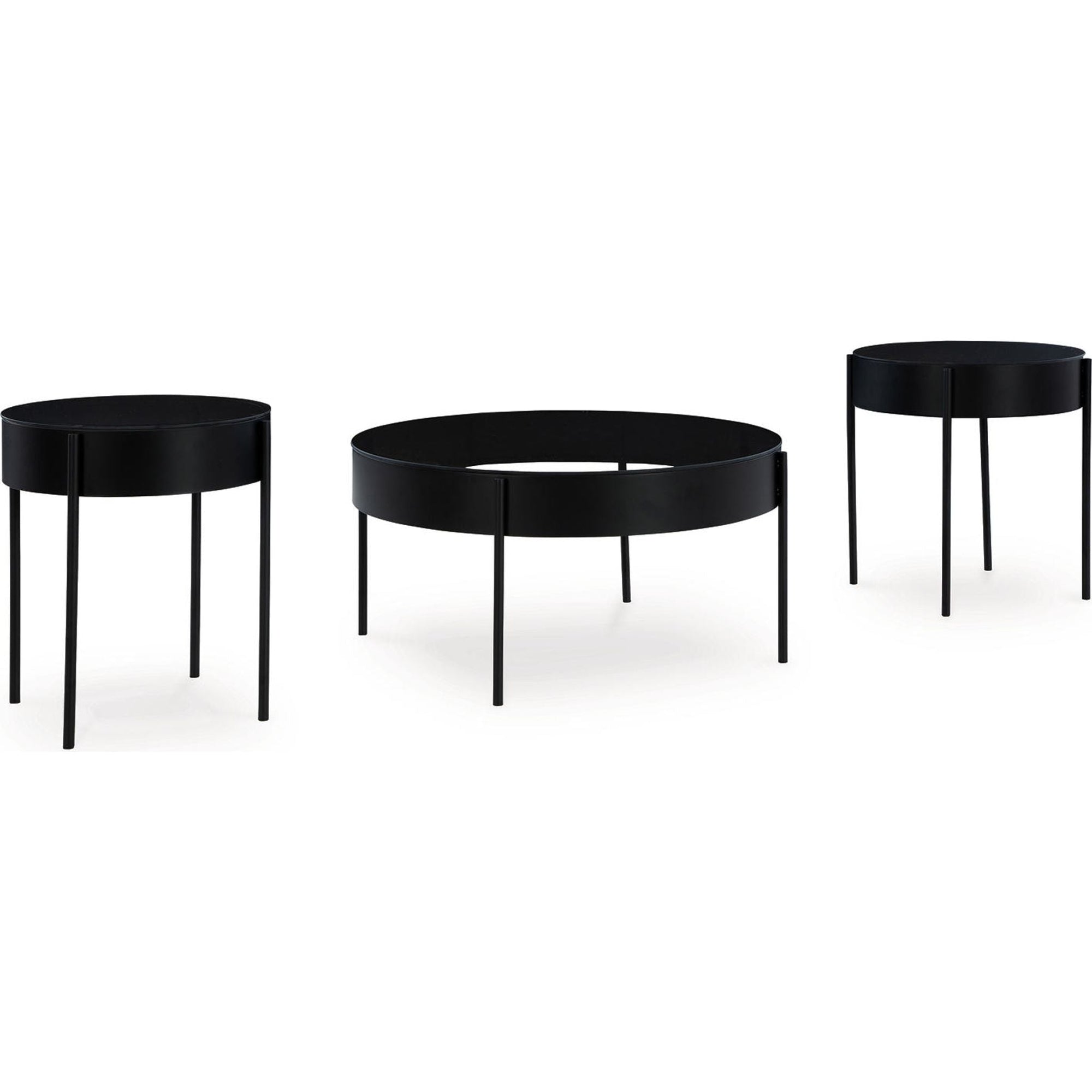 Lot de 3 tables Ardoline - Noir