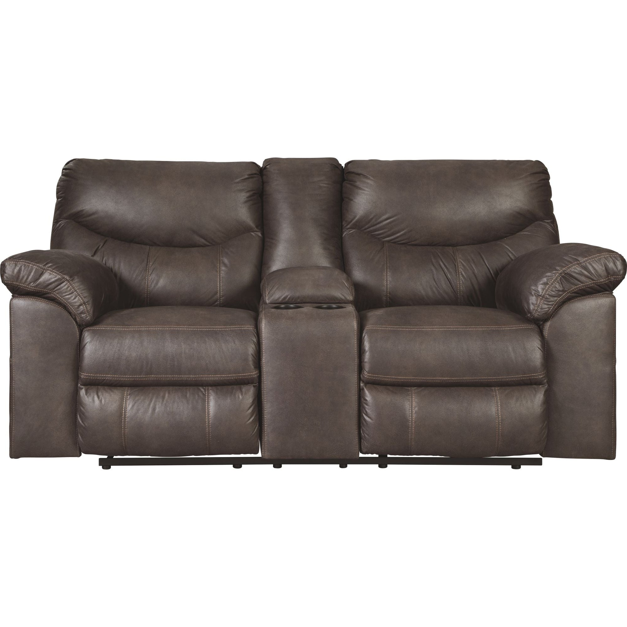 Causeuse inclinable Boxberg avec console - Teck
