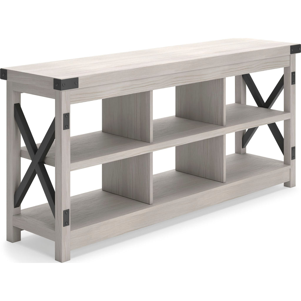 Meuble TV Bayflynn - Blanc/Noir