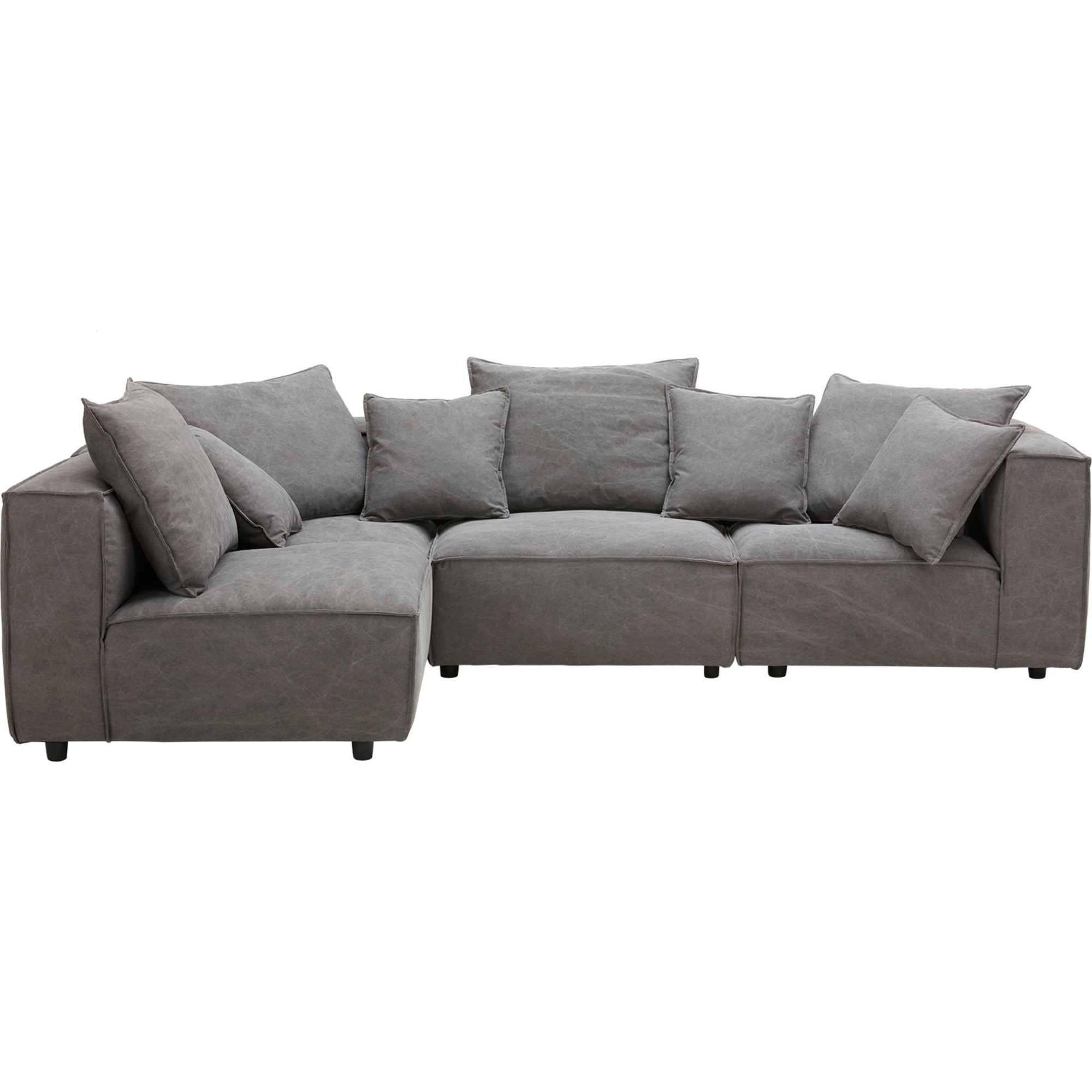 Canapé modulable Angela 5 pièces - Capricorne Anthracite