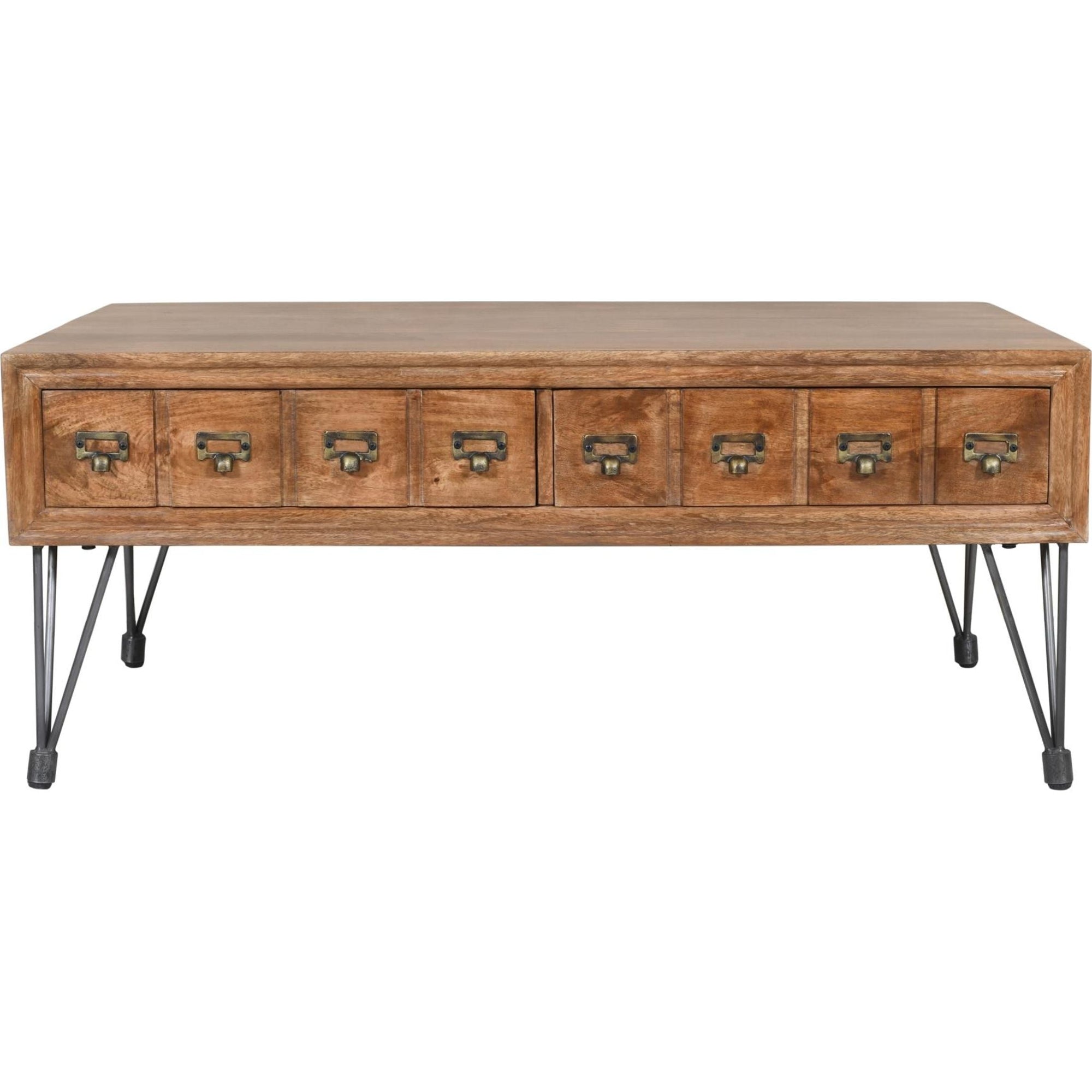 Table basse américaine vintage - Marron moyen