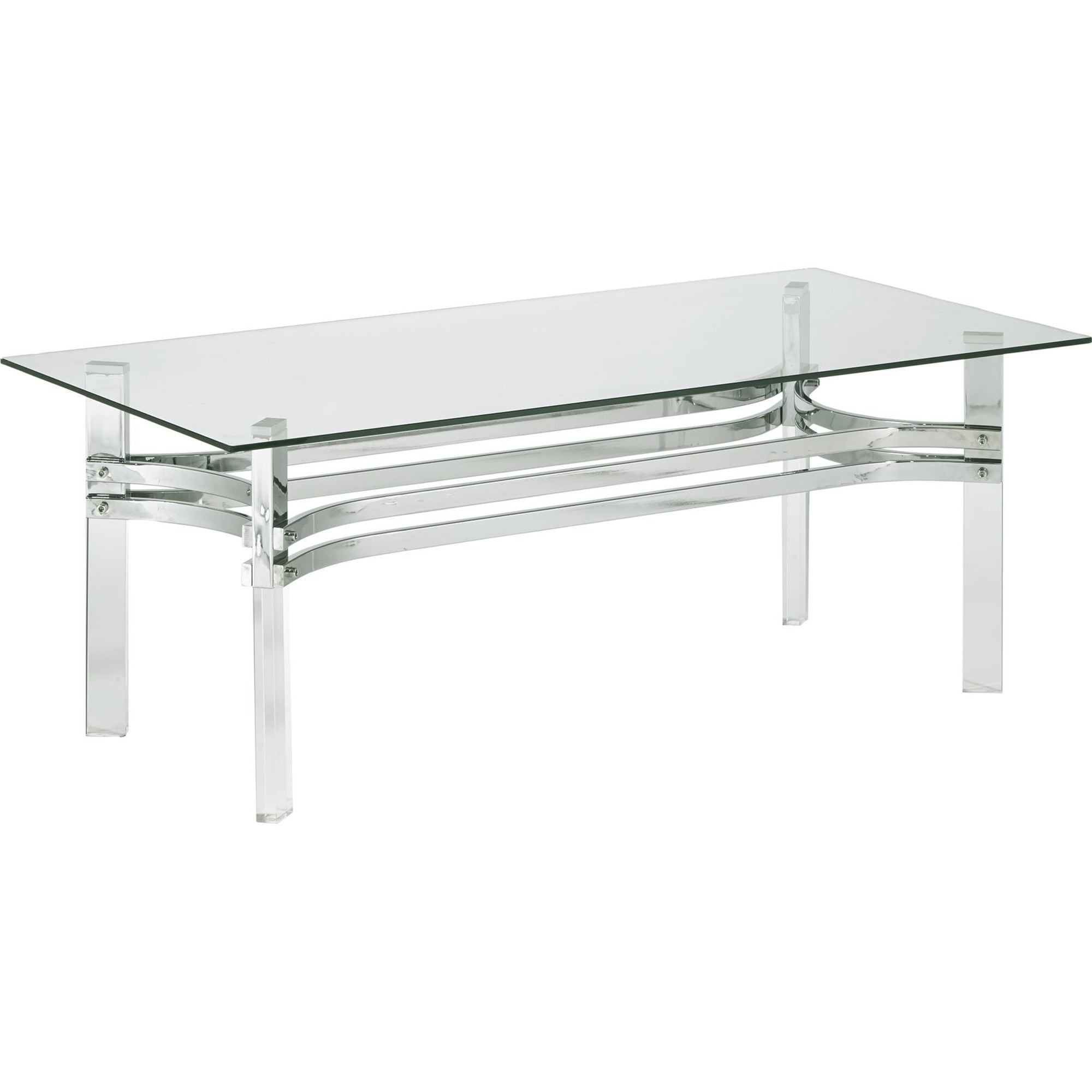 Table basse Braddoni - Finition chromée