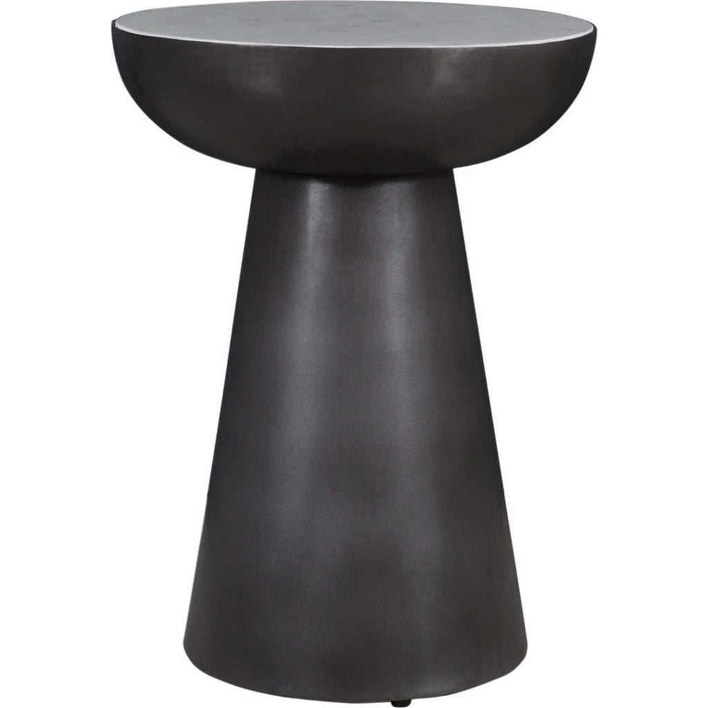 Table d'appoint Circularity - Blanc et bronze