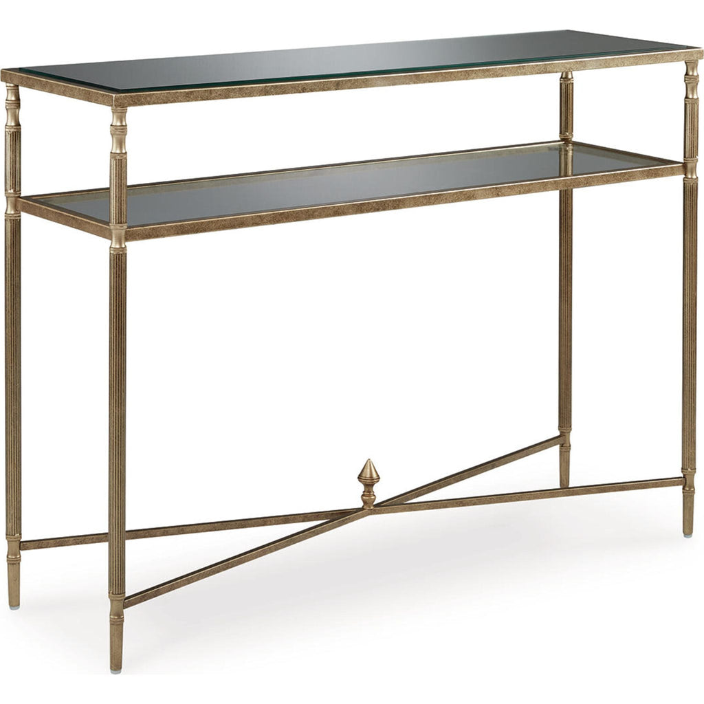 Table basse Cloverty - Finition or vieilli