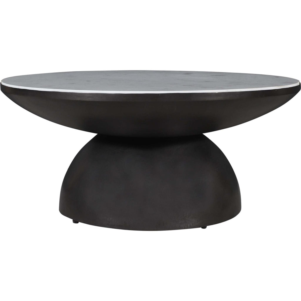 Table basse Circularity - Blanc et bronze