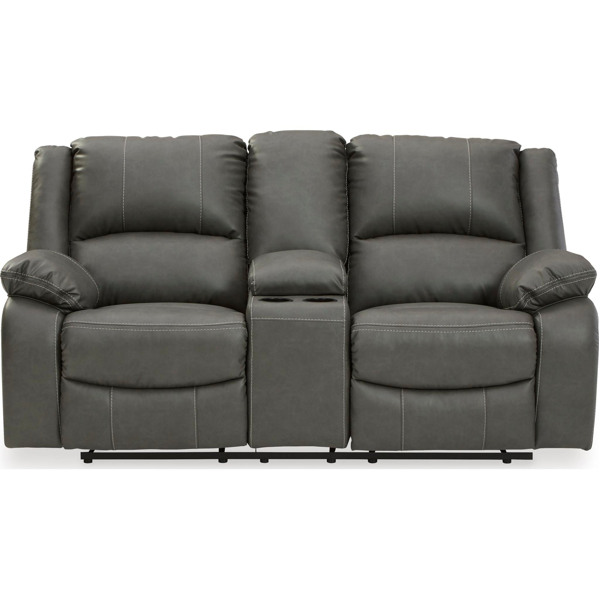 Causeuse inclinable électrique avec console Calderwell - Gris