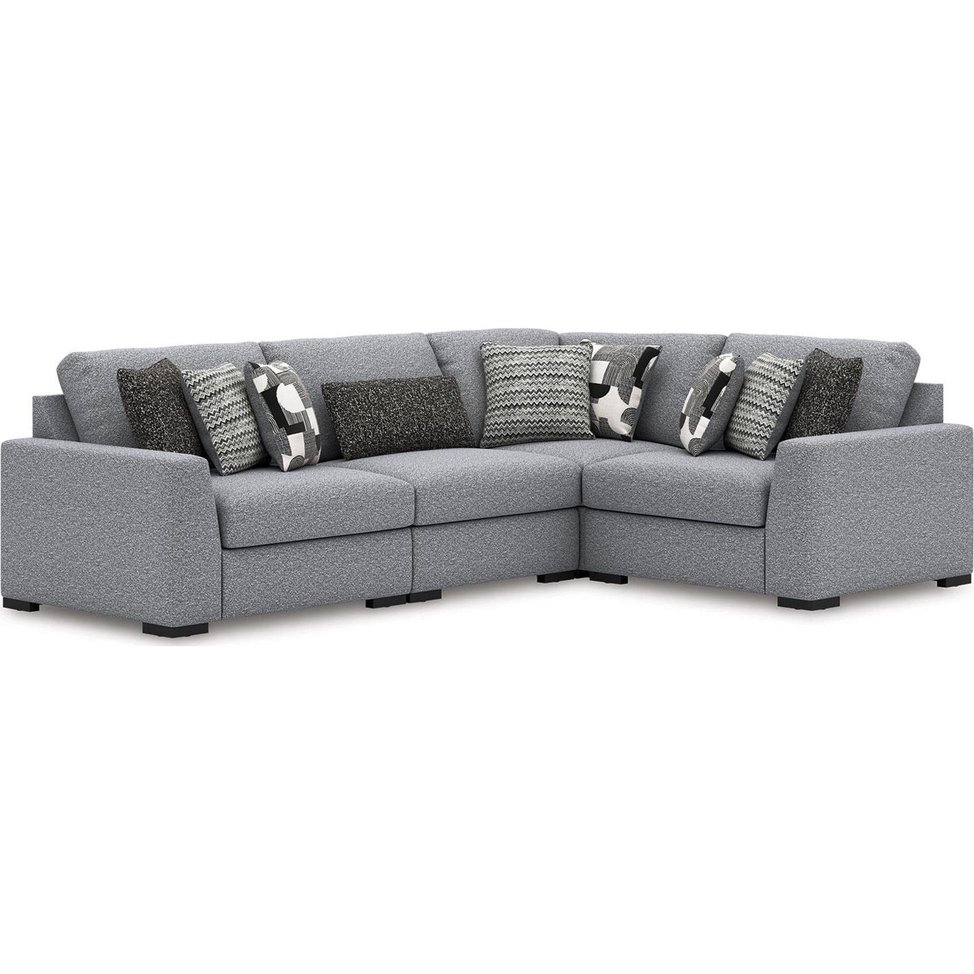 Canapé modulable Bealton 4 pièces - Sel et poivre