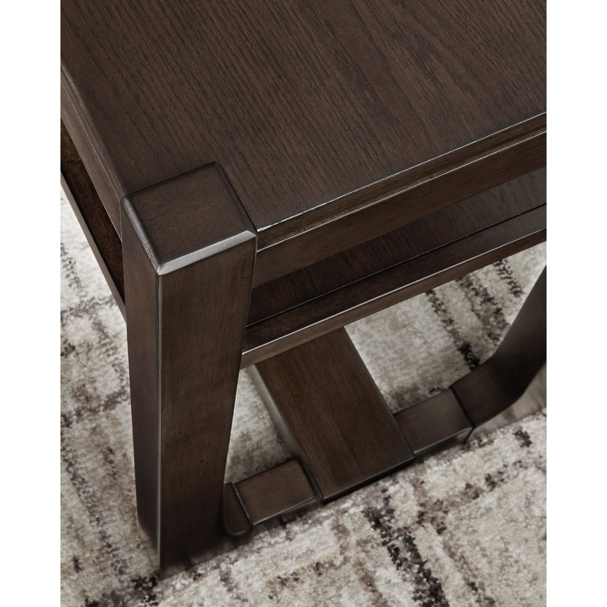 Table basse Breckington - Marron foncé