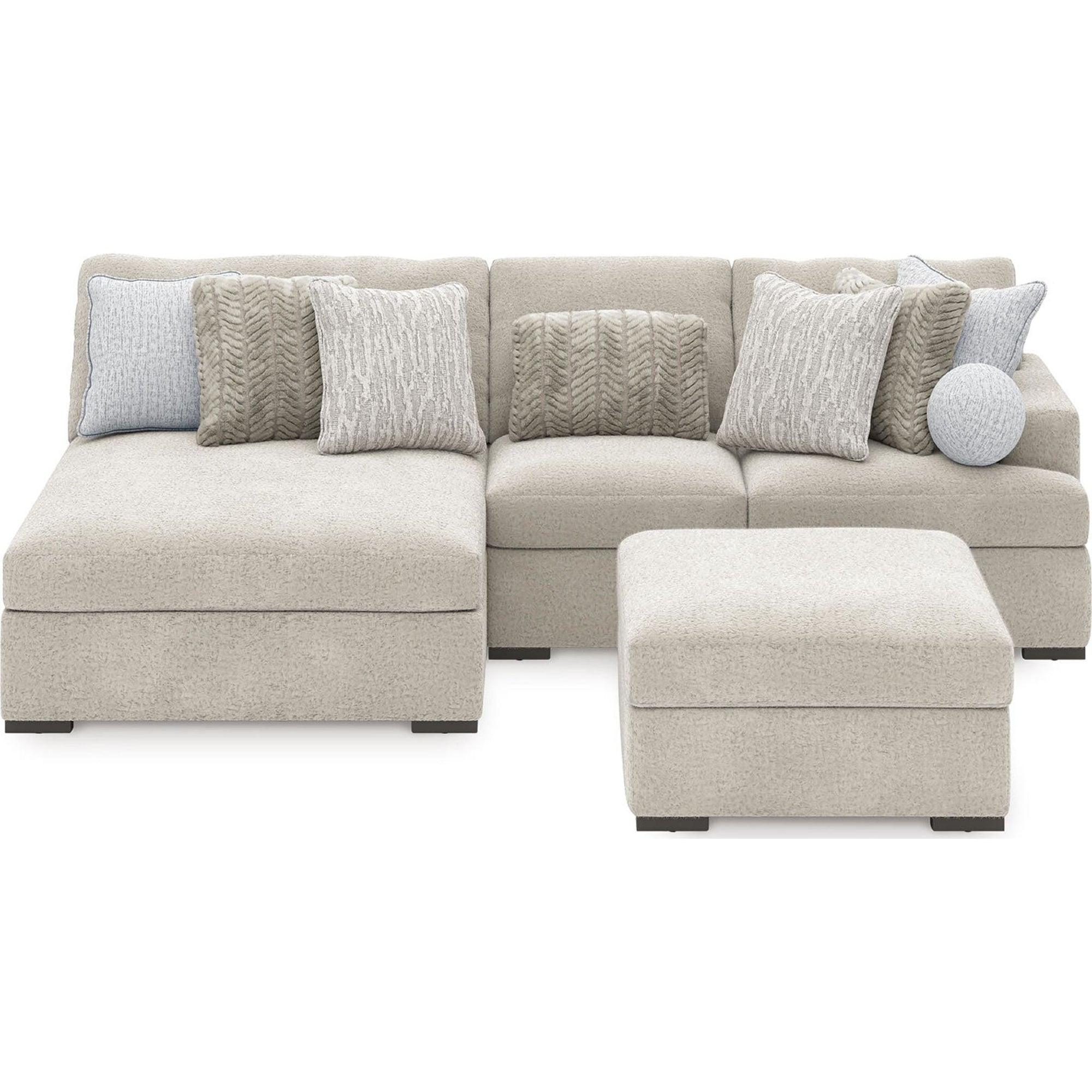 Canapé modulable 3 pièces Cuddle Plush avec méridienne