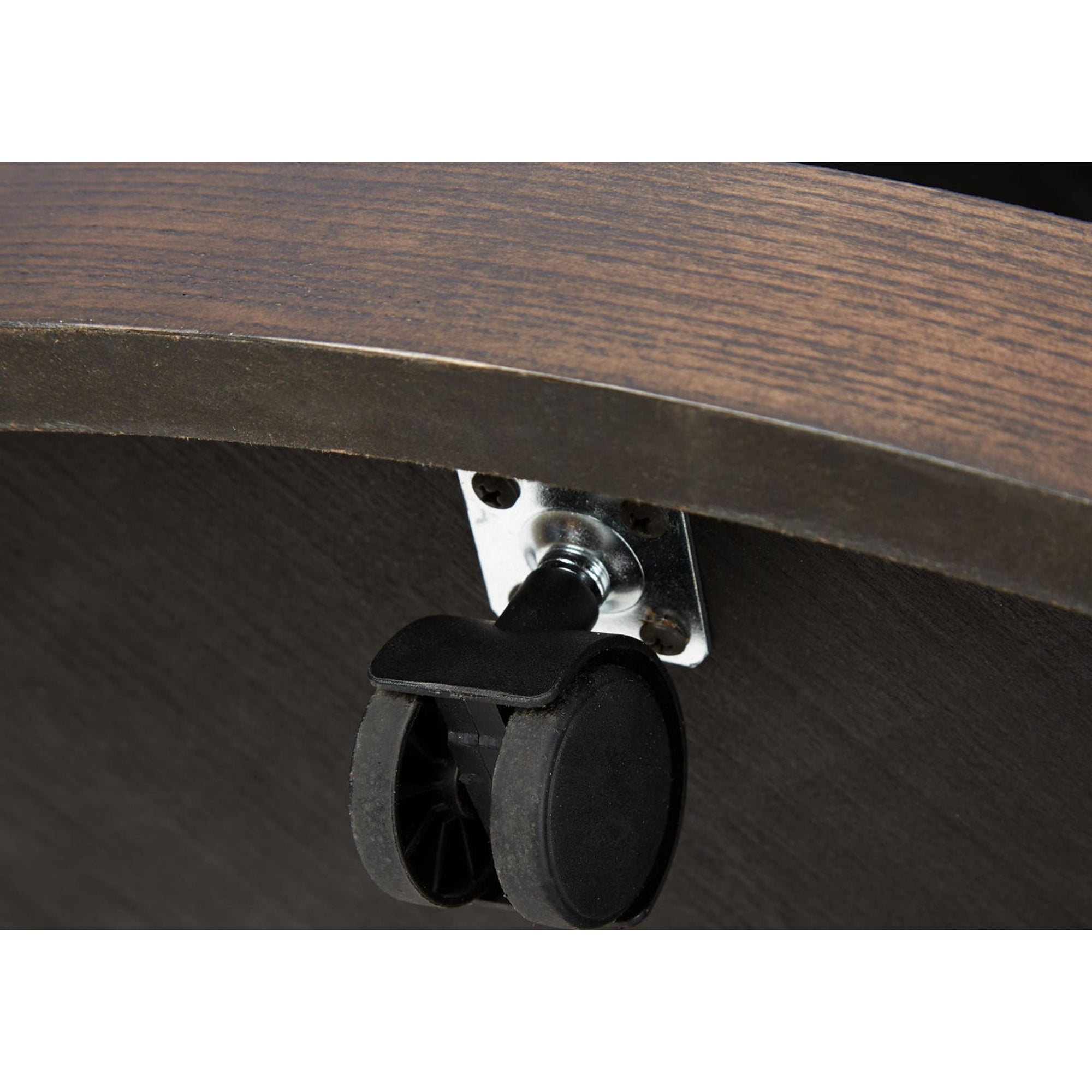 Table basse Brazburn - Finition marron foncé/doré