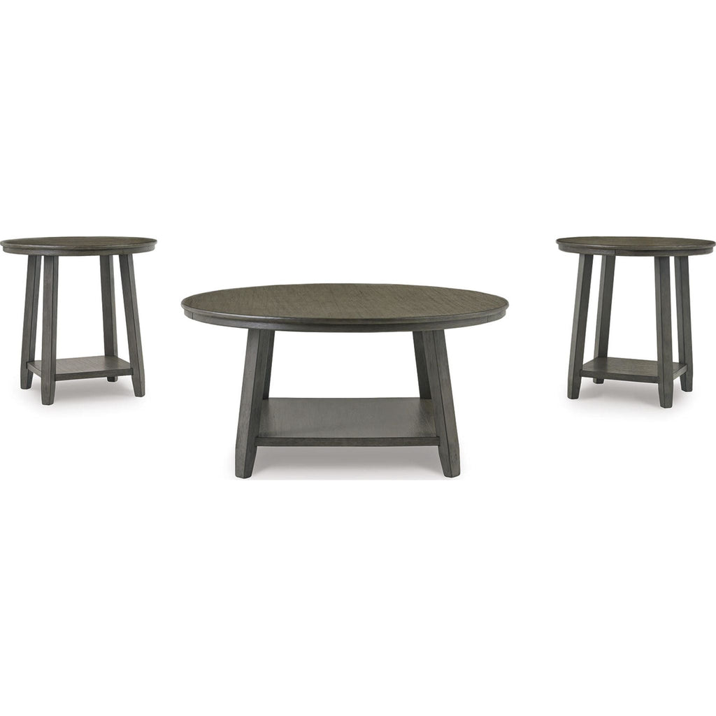 Tables Caitbrook (lot de 3) - Gris