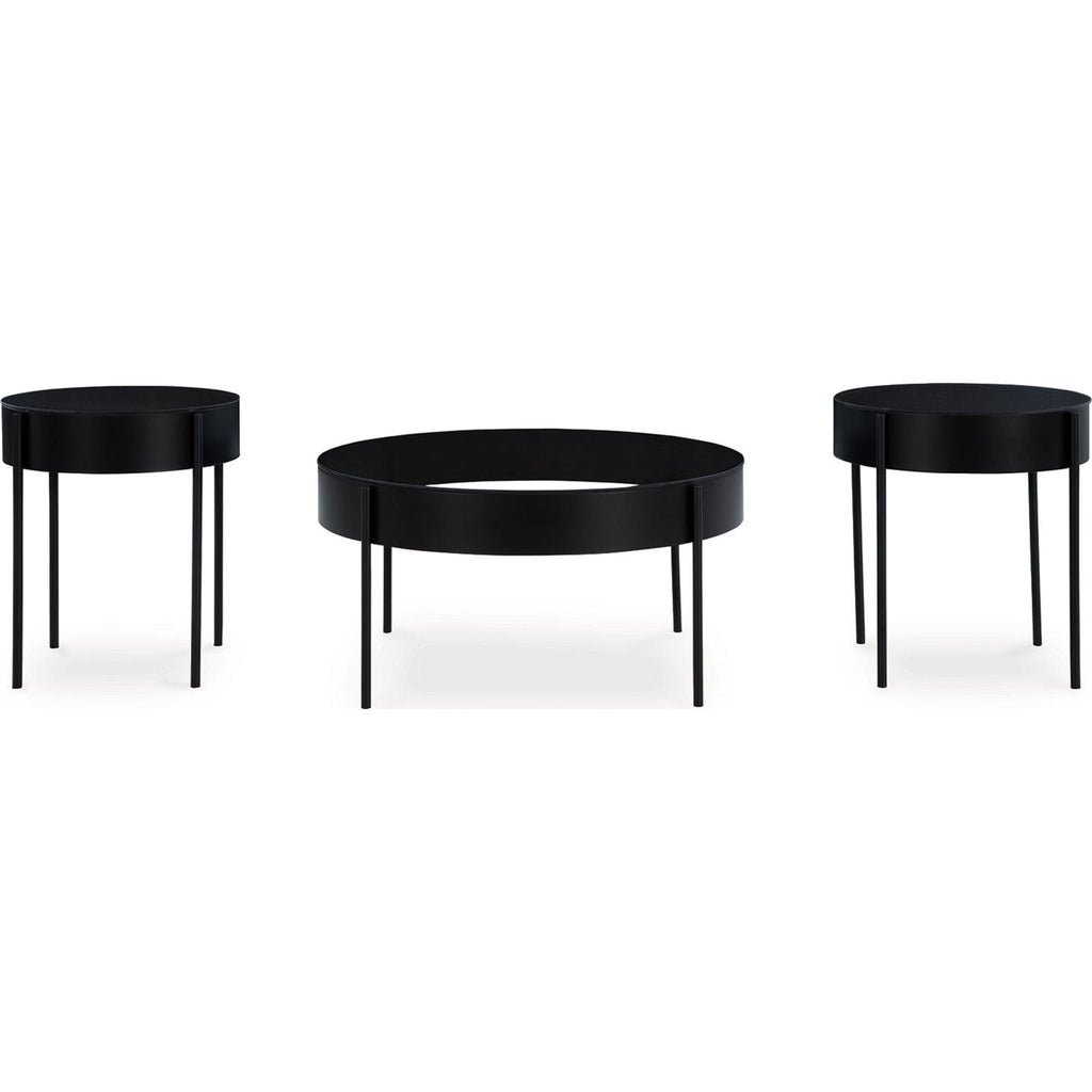 Lot de 3 tables Ardoline - Noir