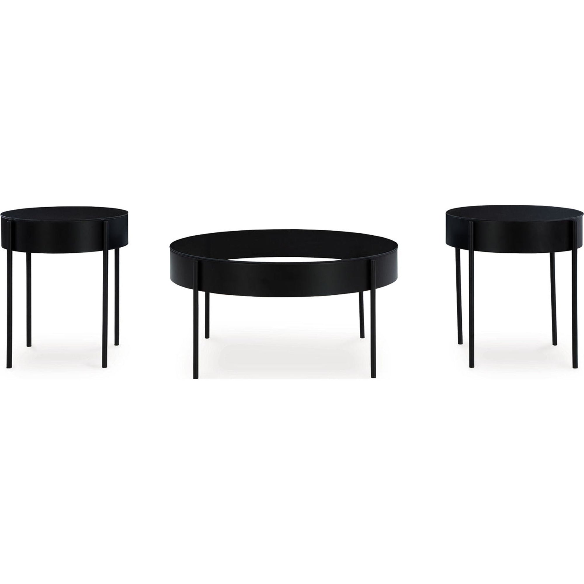 Lot de 3 tables Ardoline - Noir