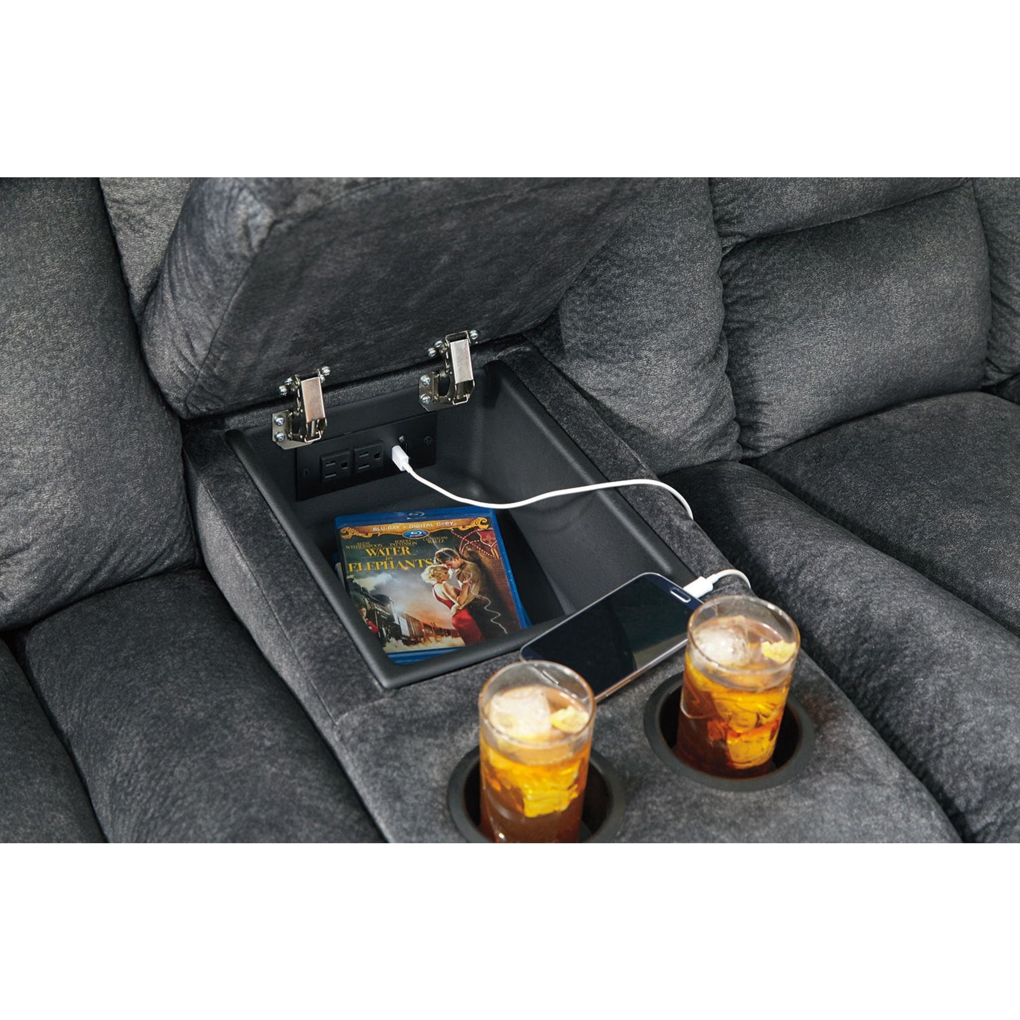 Causeuse inclinable Capehorn avec console - Granit