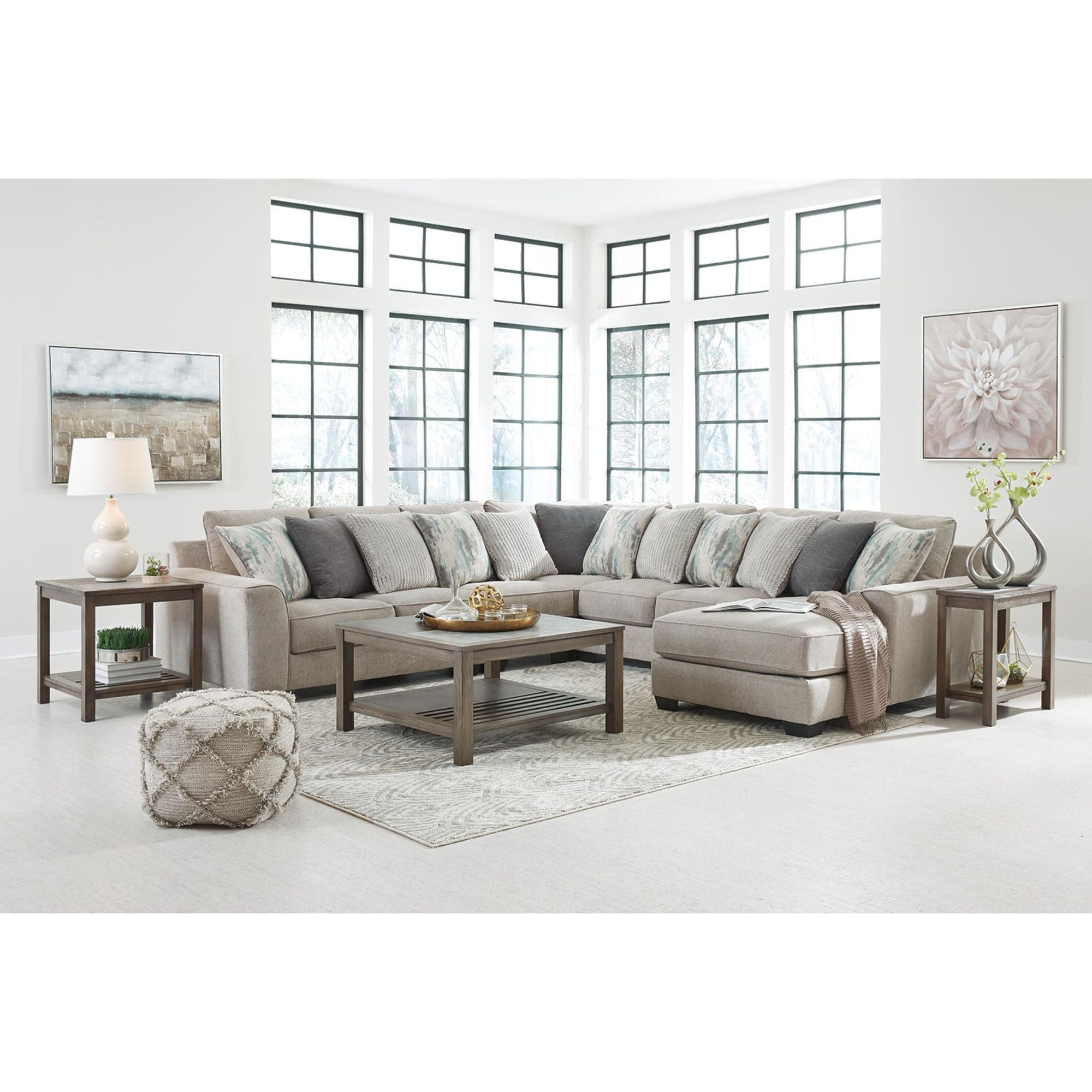 Canapé modulable Ardsley 5 pièces avec méridienne