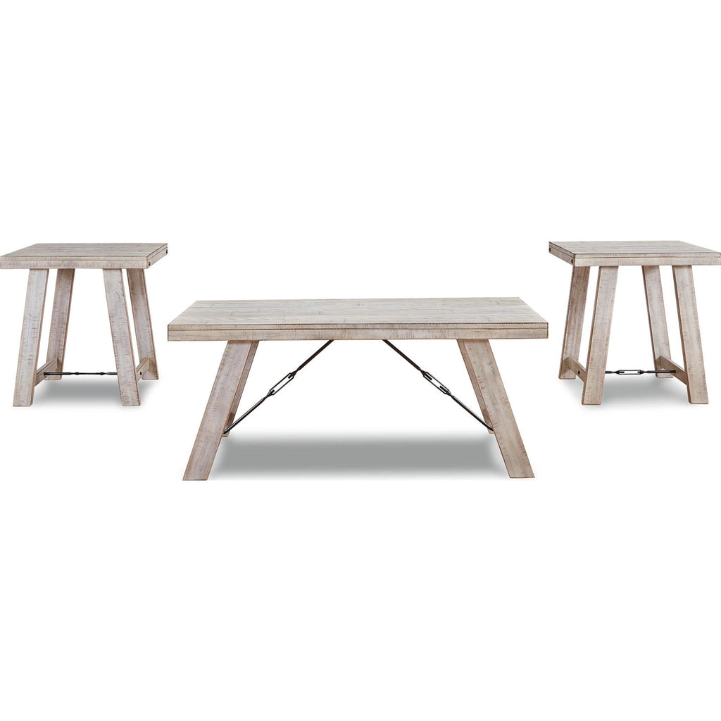 Tables Carynhurst (lot de 3) - Blanchi à la chaux