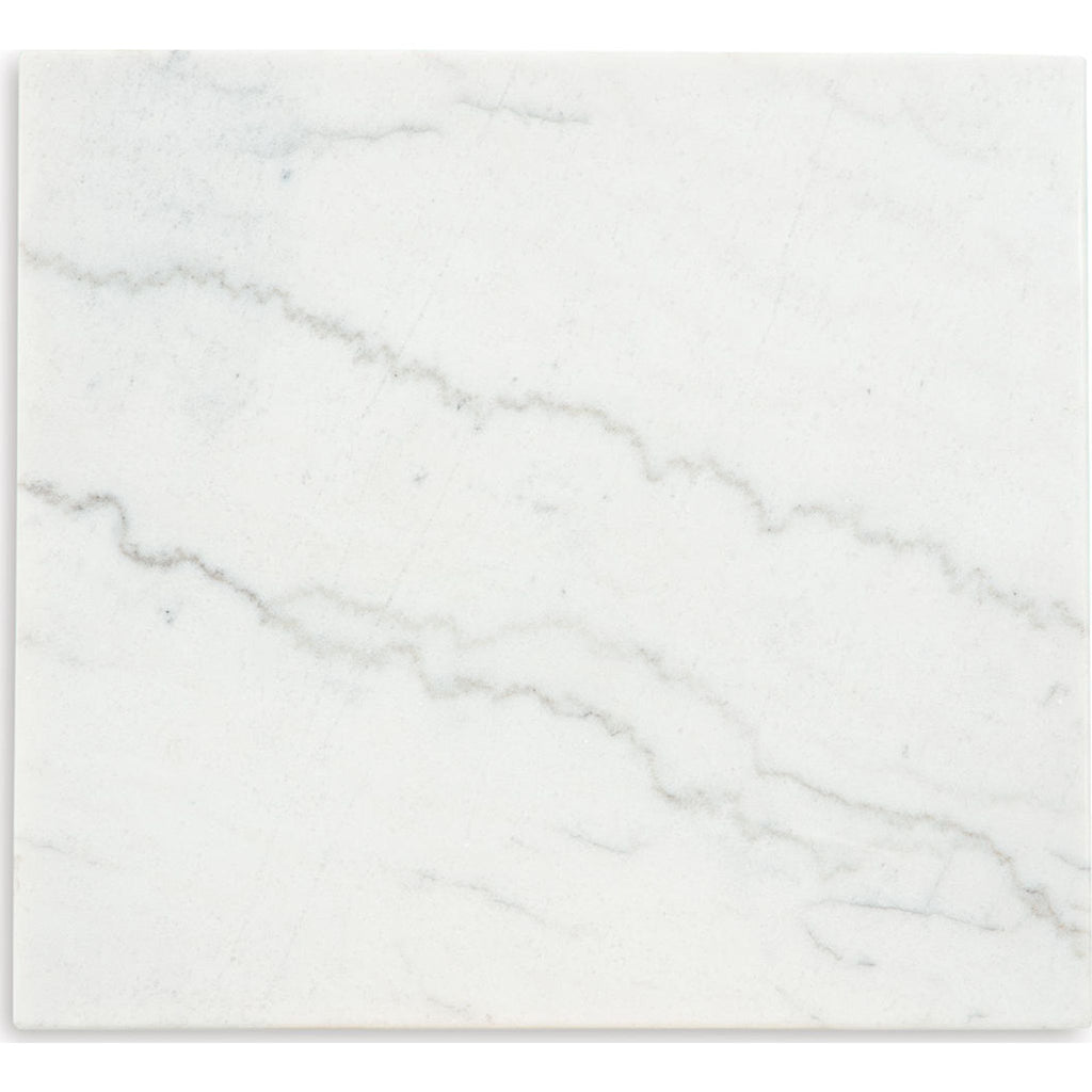 Table d'appoint Burkhaus - Blanc/marron foncé