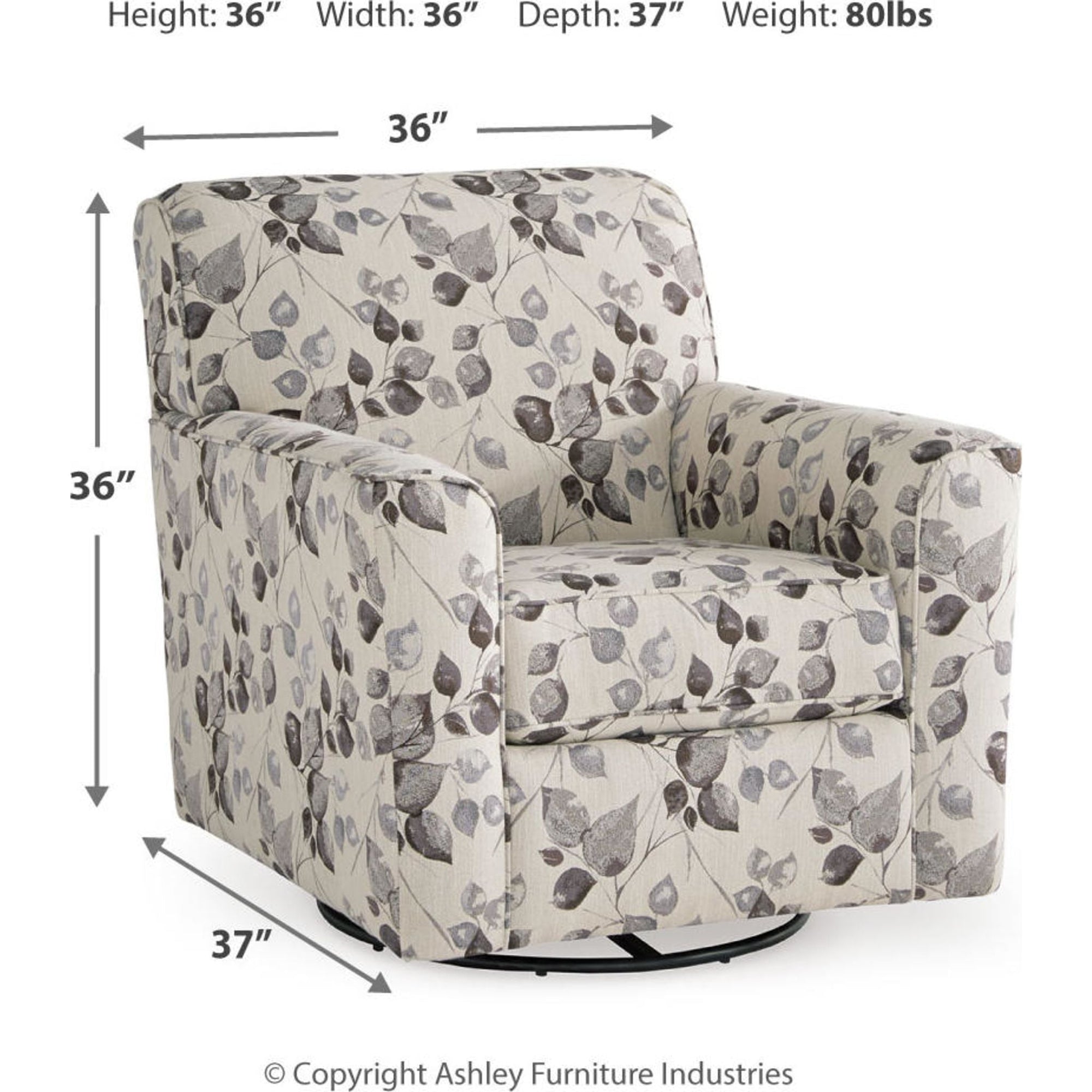 Chaise pivotante Abney - Platine