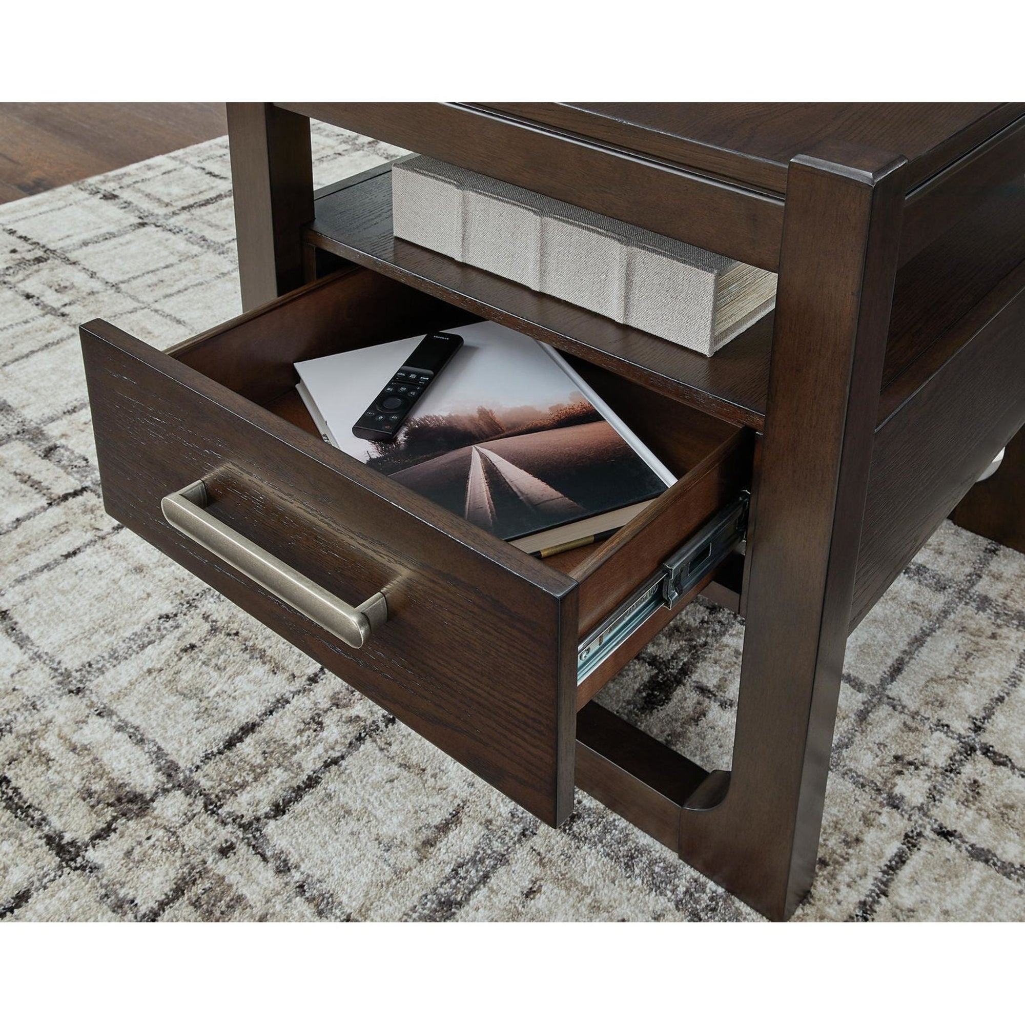 Table d'appoint Breckington - Marron foncé