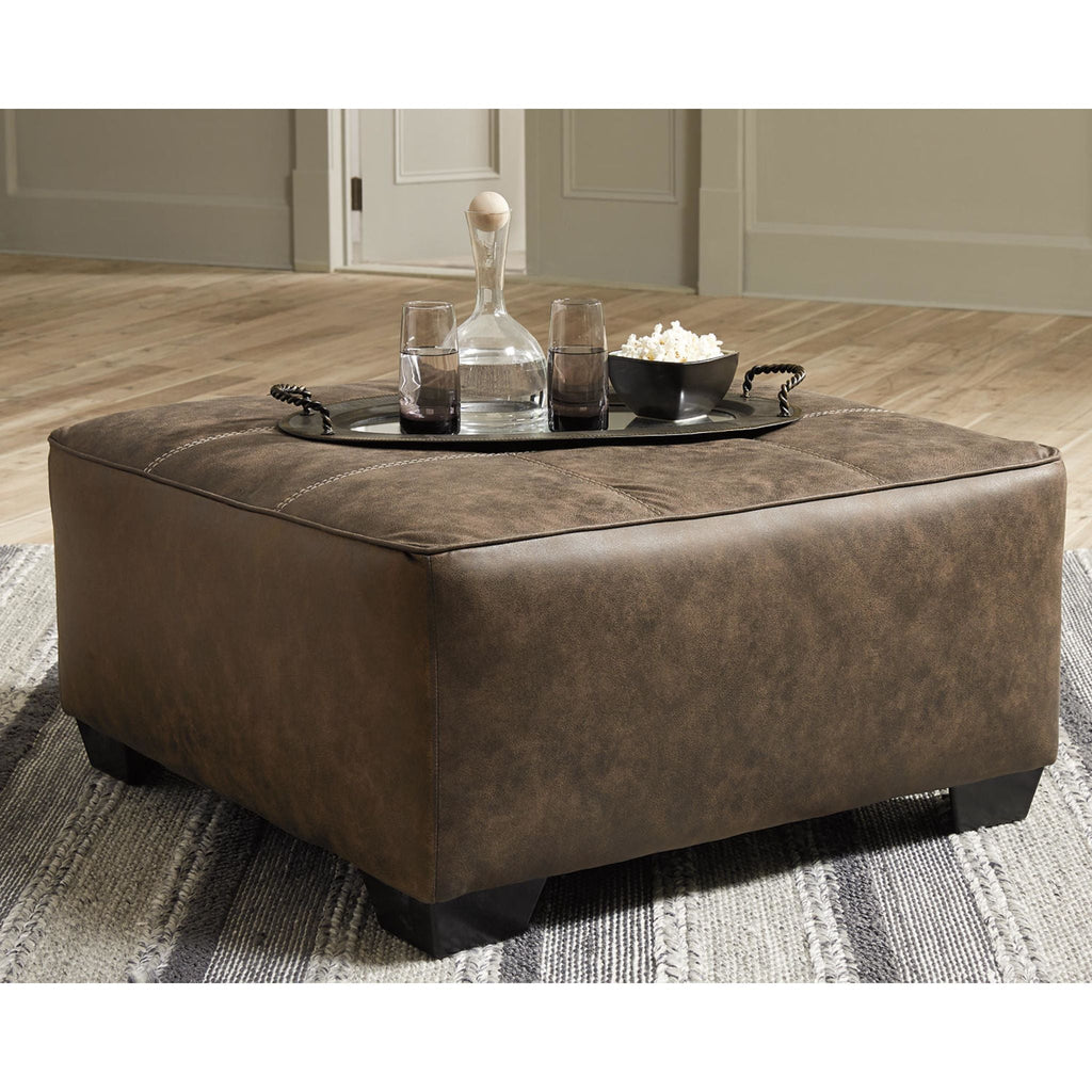 Pouf d'appoint surdimensionné en abalone - Chocolat
