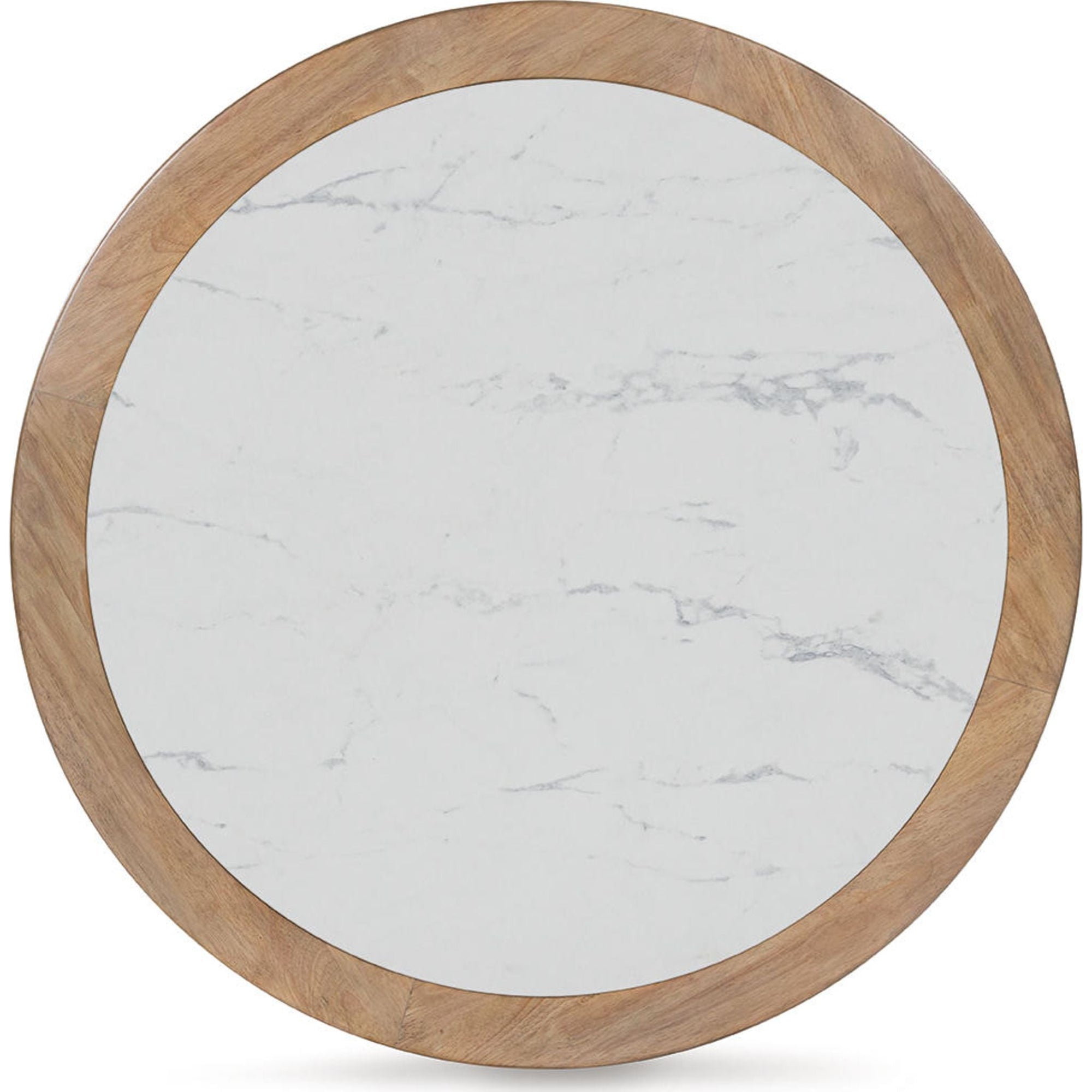 Table basse Camdill - Marron clair/blanc