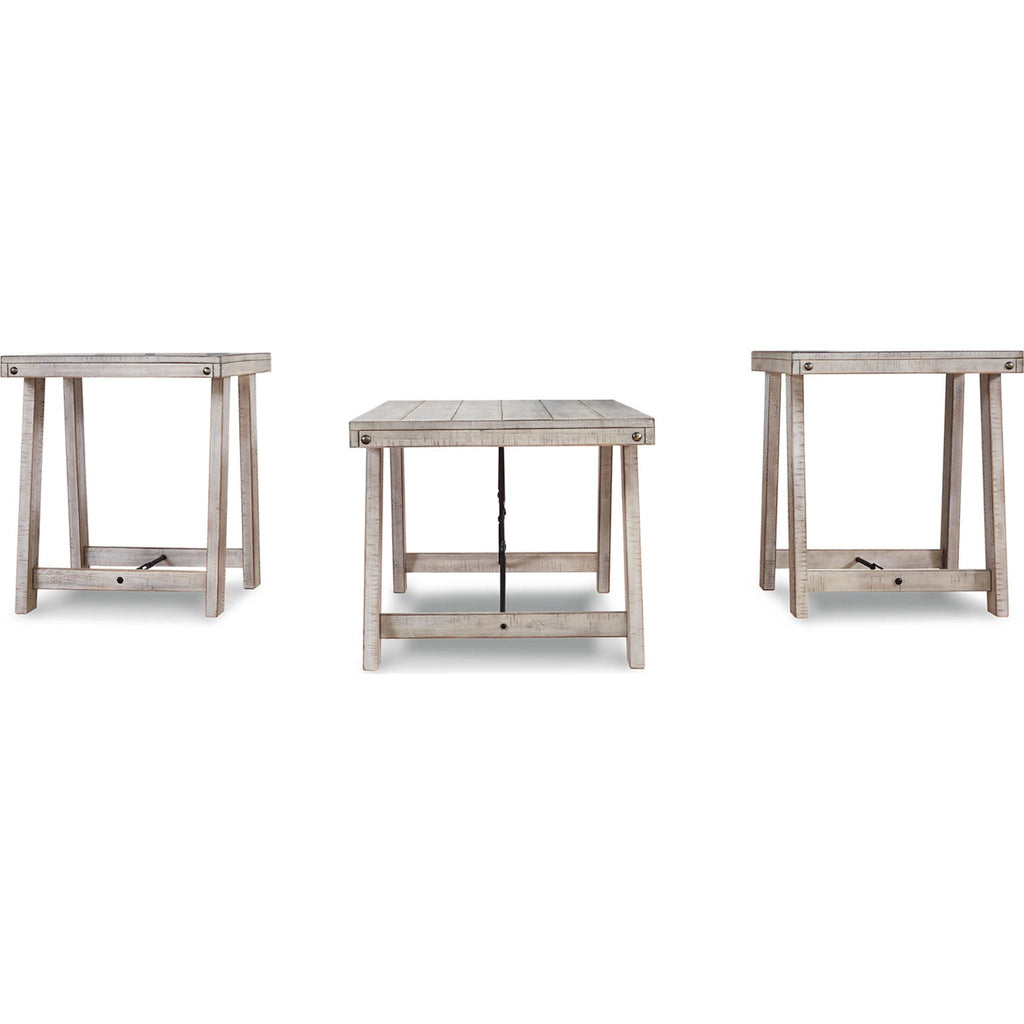 Tables Carynhurst (lot de 3) - Blanchi à la chaux