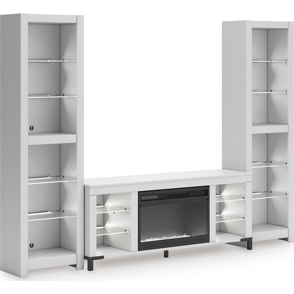 Meuble de divertissement 3 pièces Brollevi - Blanc