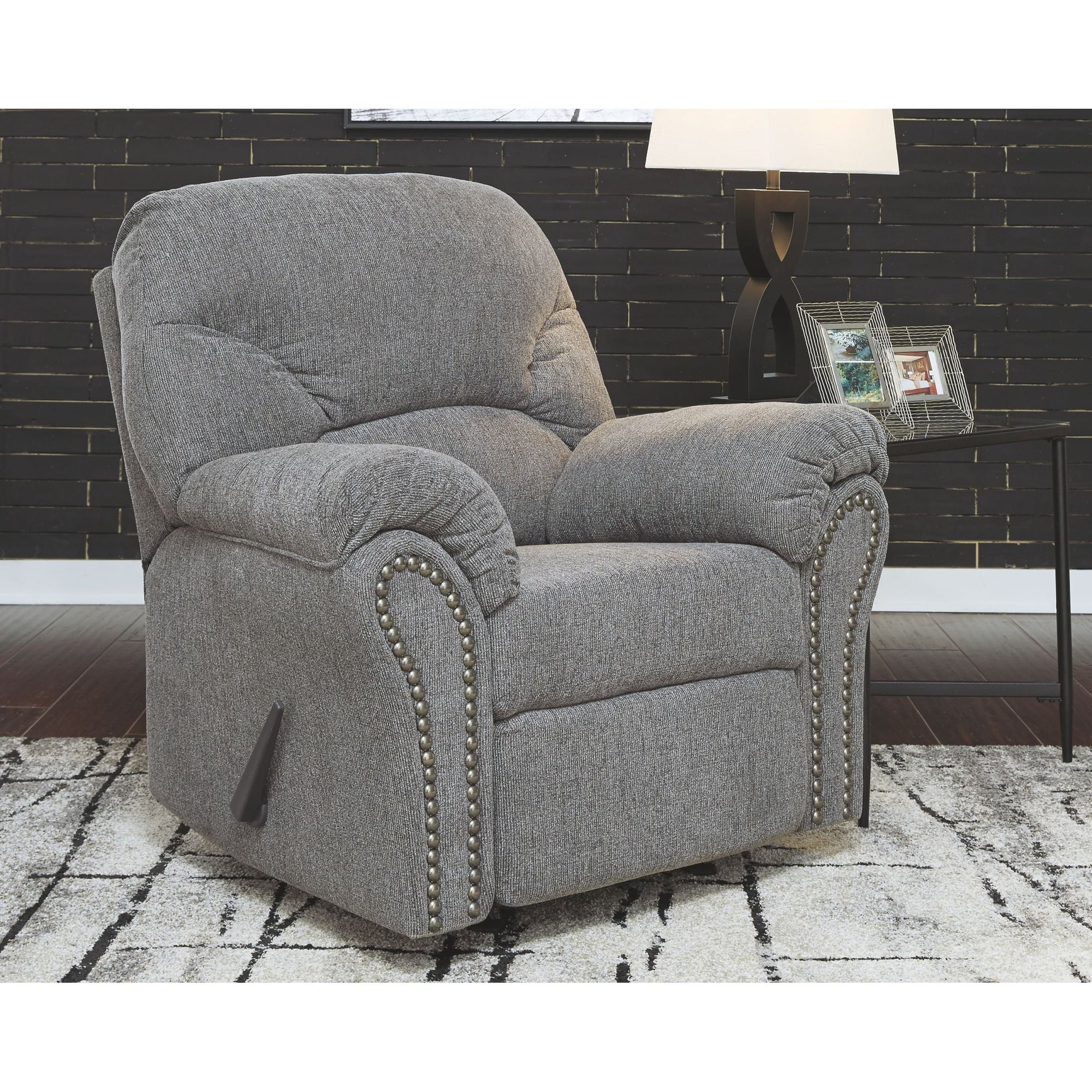 Fauteuil inclinable à bascule Allmaxx - Étain