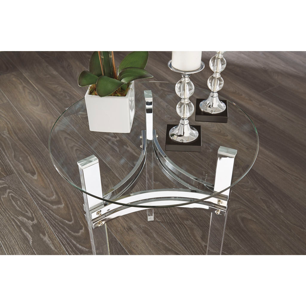 Table d'appoint Braddoni - Finition chromée