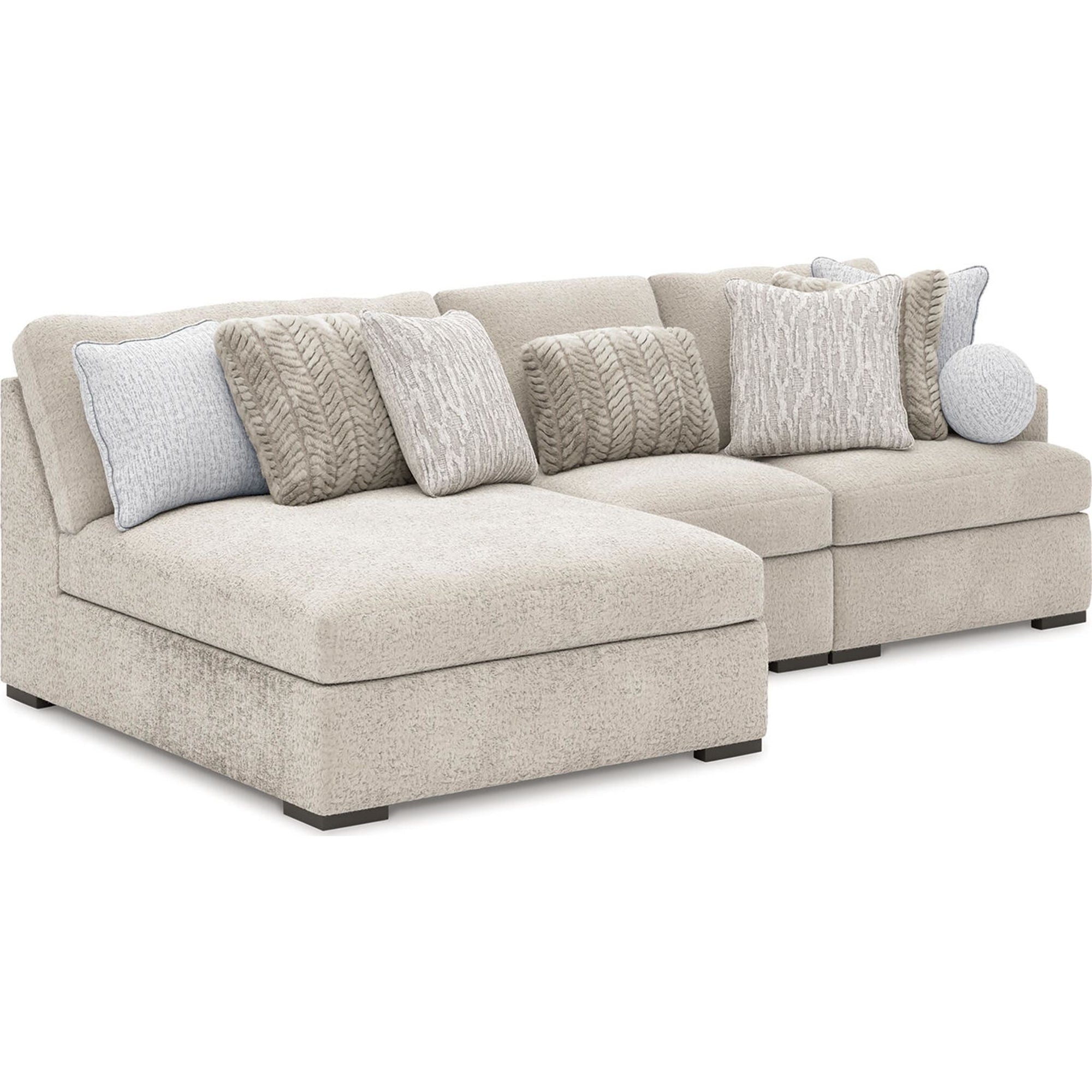 Canapé modulable 3 pièces Cuddle Plush avec méridienne