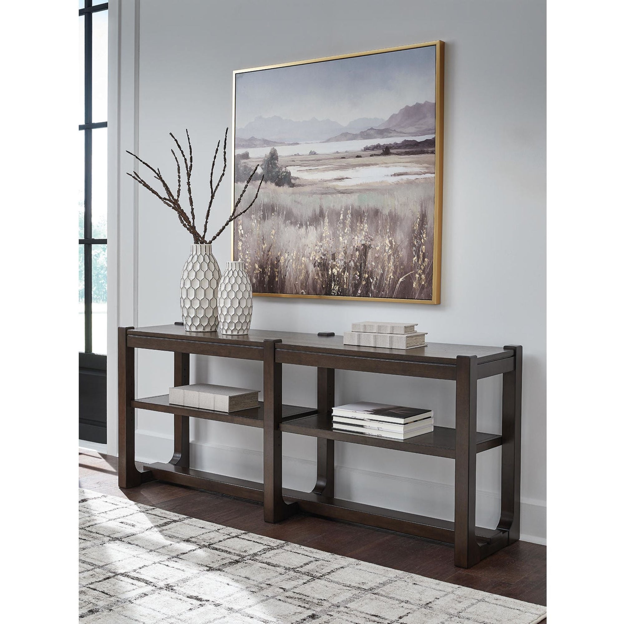 Table basse Breckington - Marron foncé