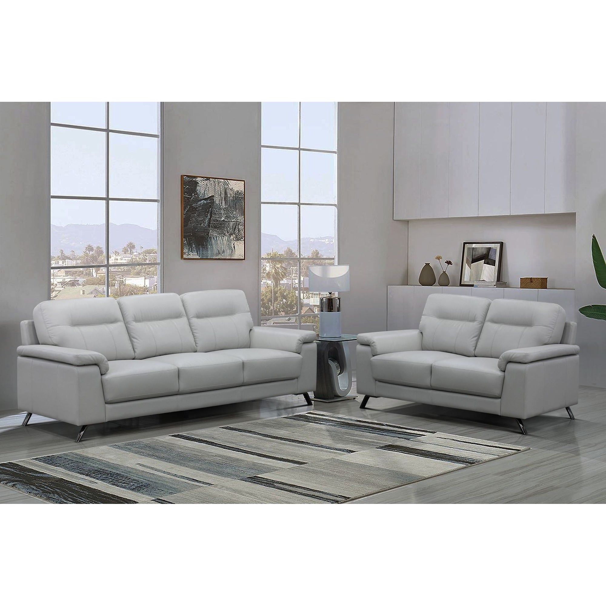 Causeuse Bellmar - Gris argenté