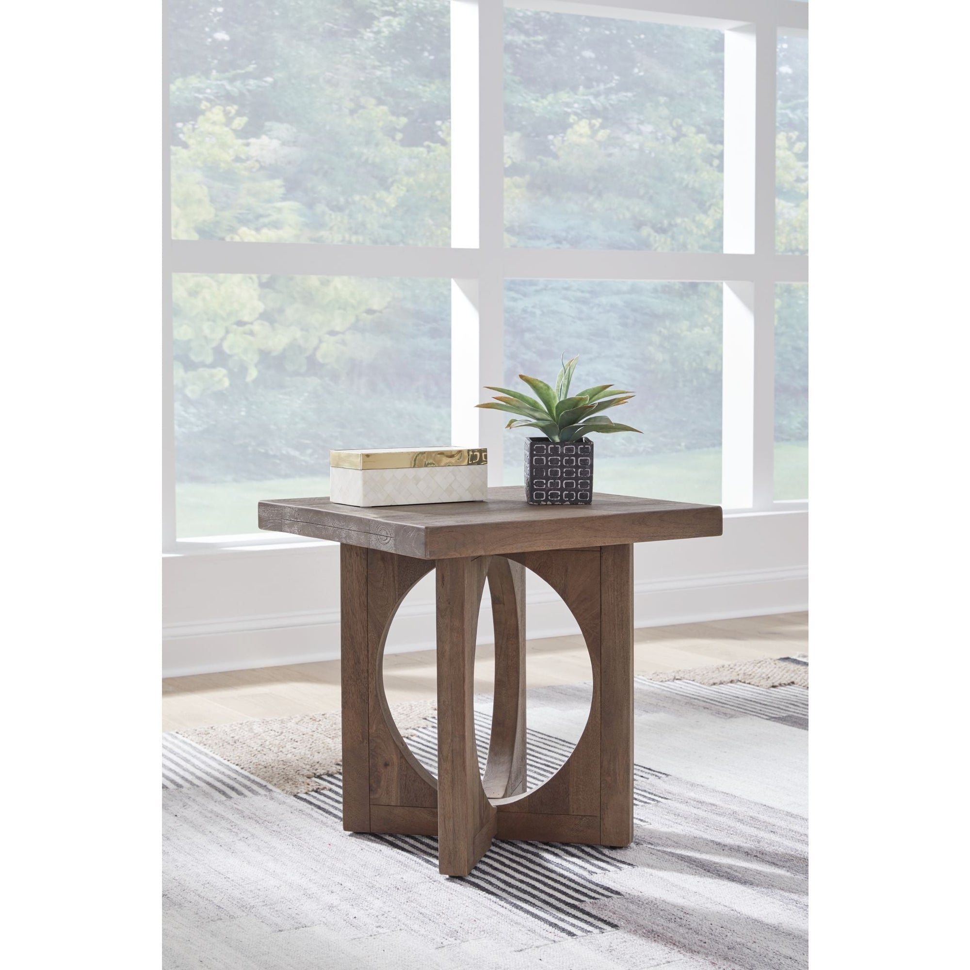 Table d'appoint Abbianna - Marron moyen