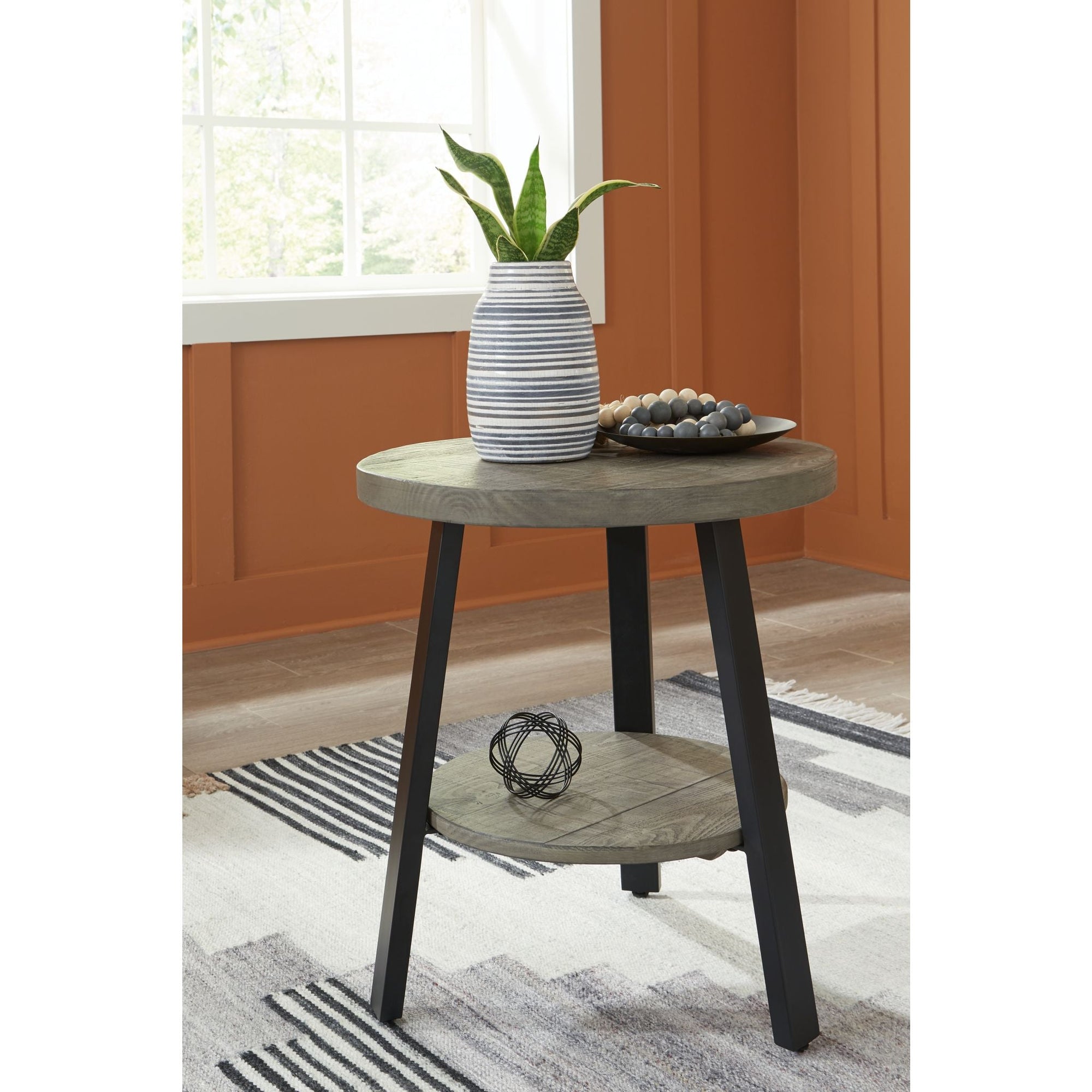 Table d'appoint Brennegan - Gris/Noir